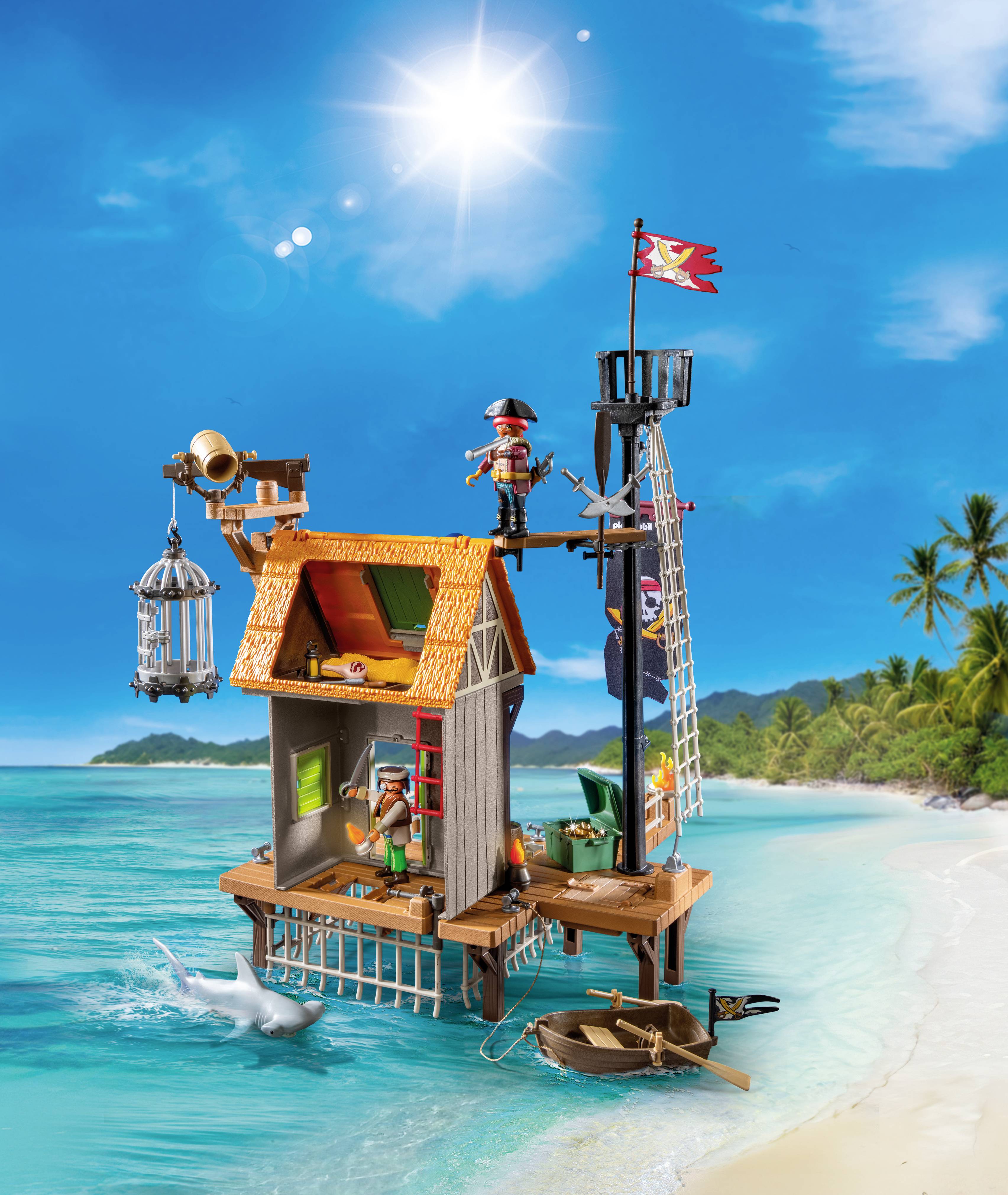 Playmobil® Pirates Piratenhafen mit Seeräuber-Gefängnis 71792