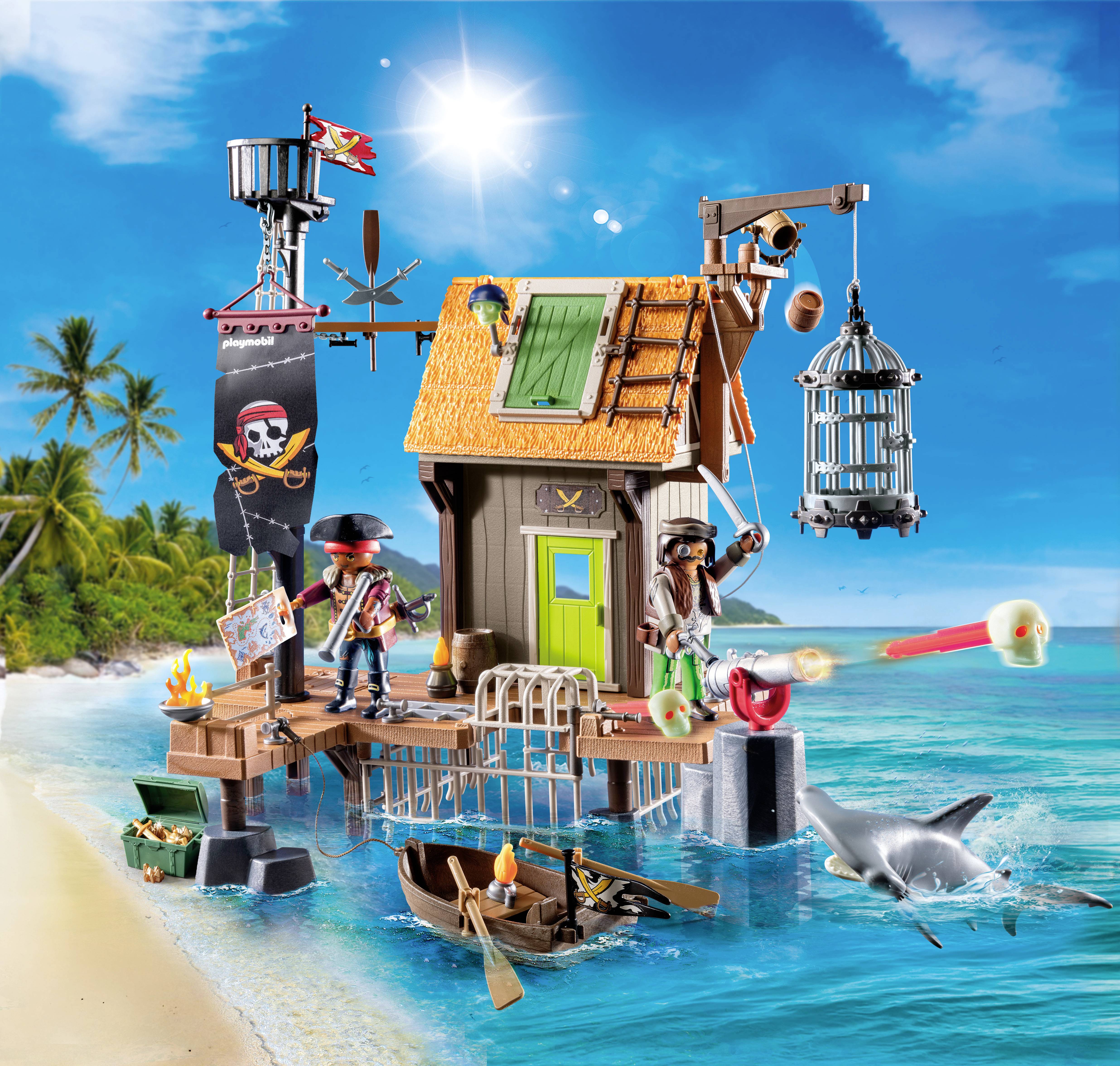 Playmobil® Pirates Piratenhafen mit Seeräuber-Gefängnis 71792