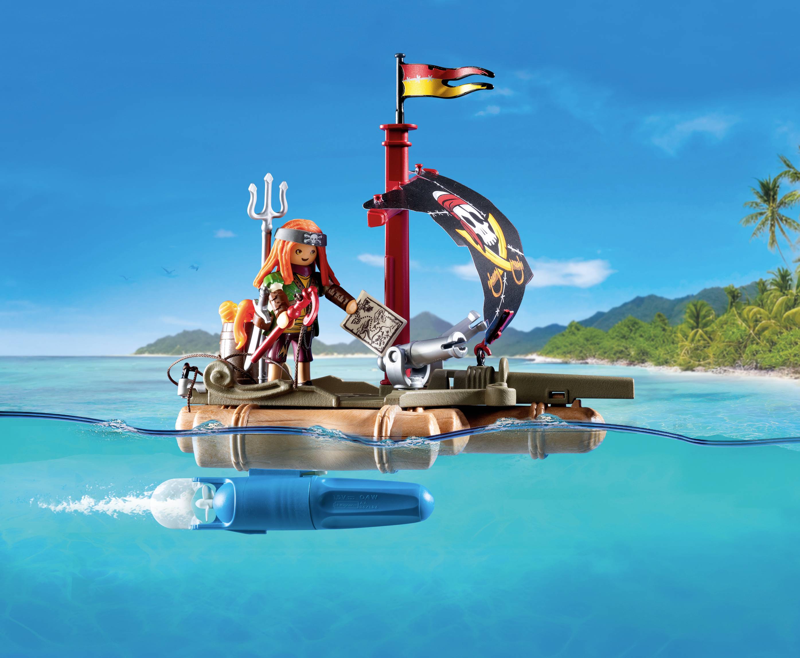 Playmobil® Pirates Schatzbergung auf Piratenfloss 71794