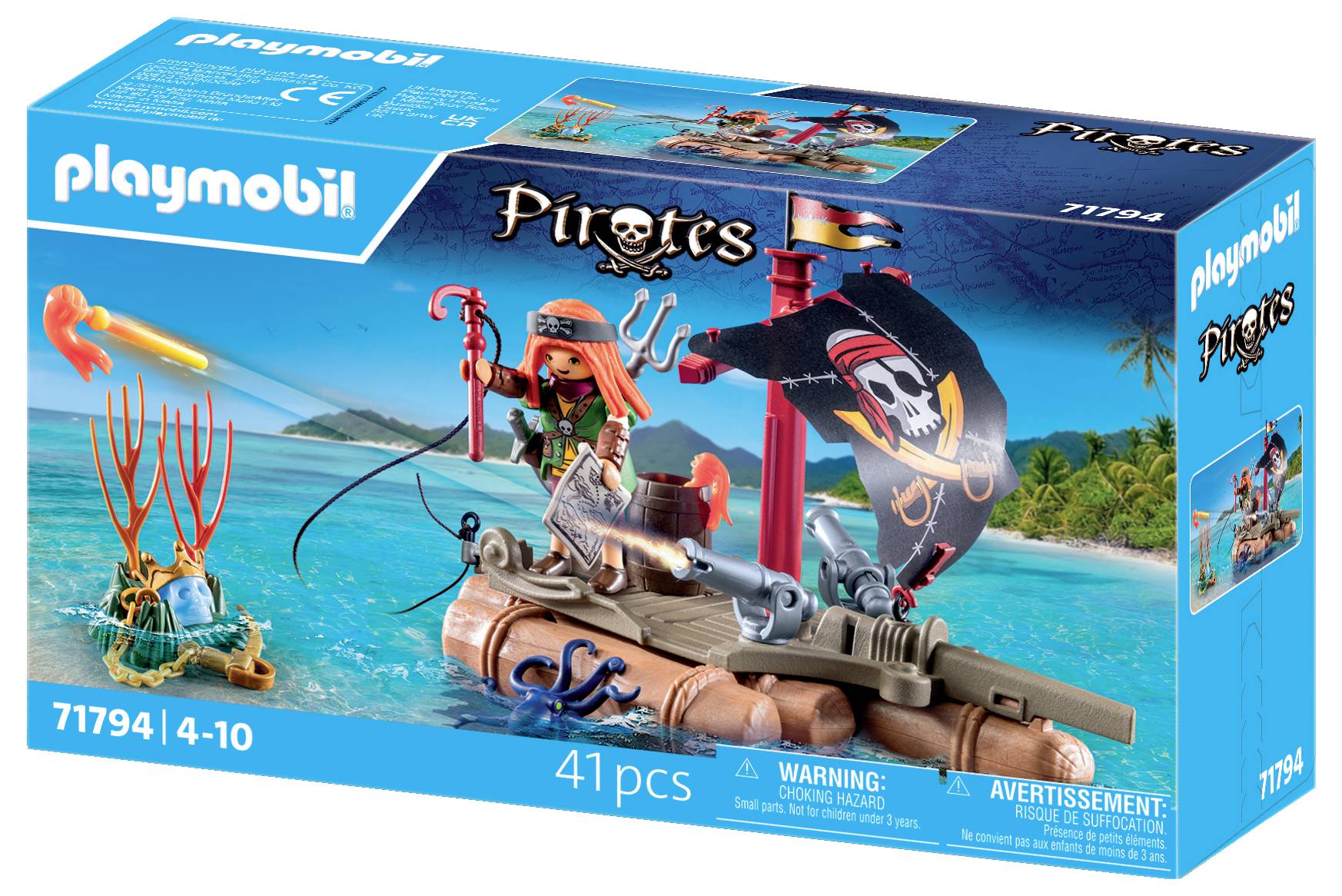 Playmobil® Pirates Schatzbergung auf Piratenfloss 71794