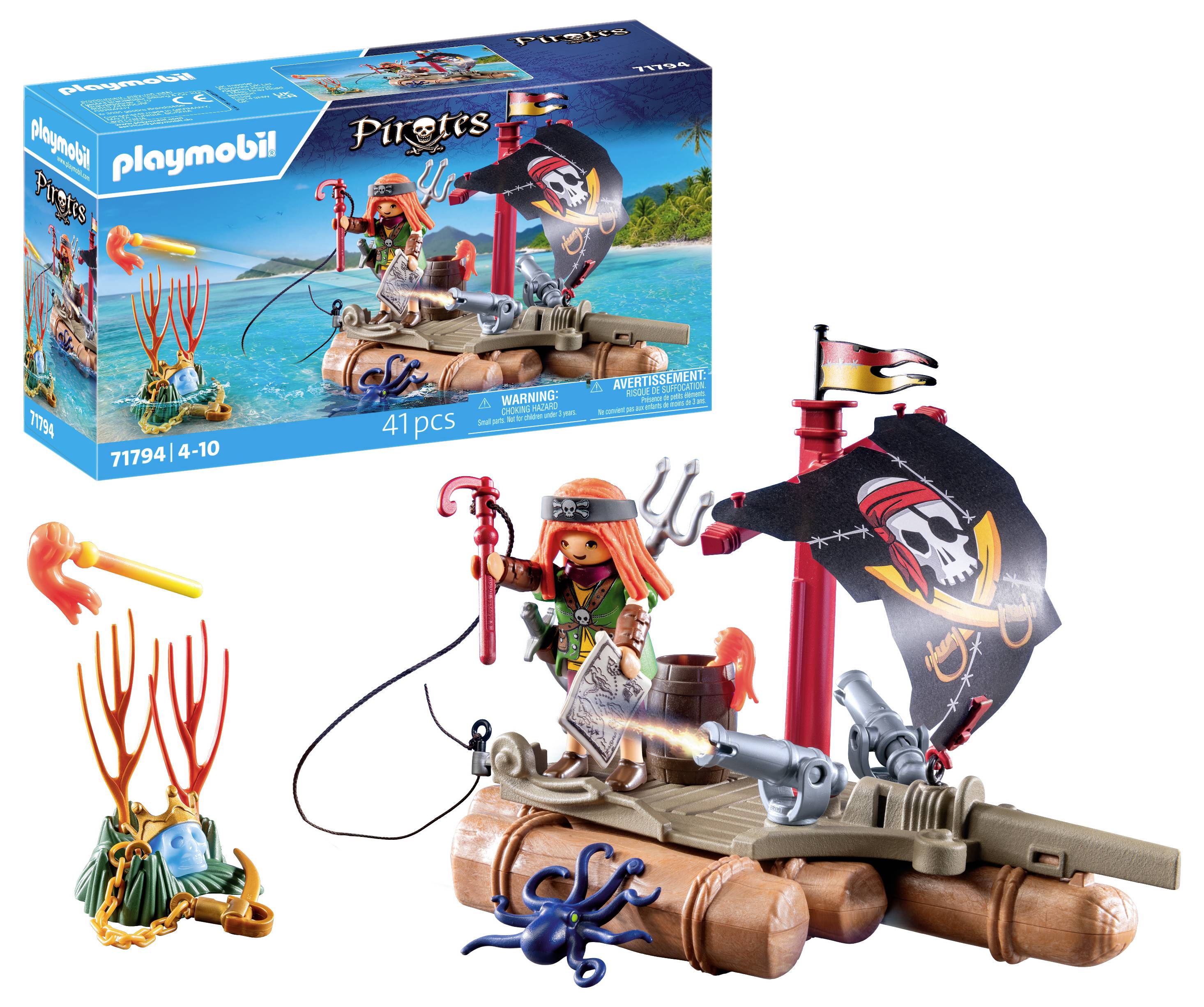 Playmobil® Pirates Schatzbergung auf Piratenfloss 71794