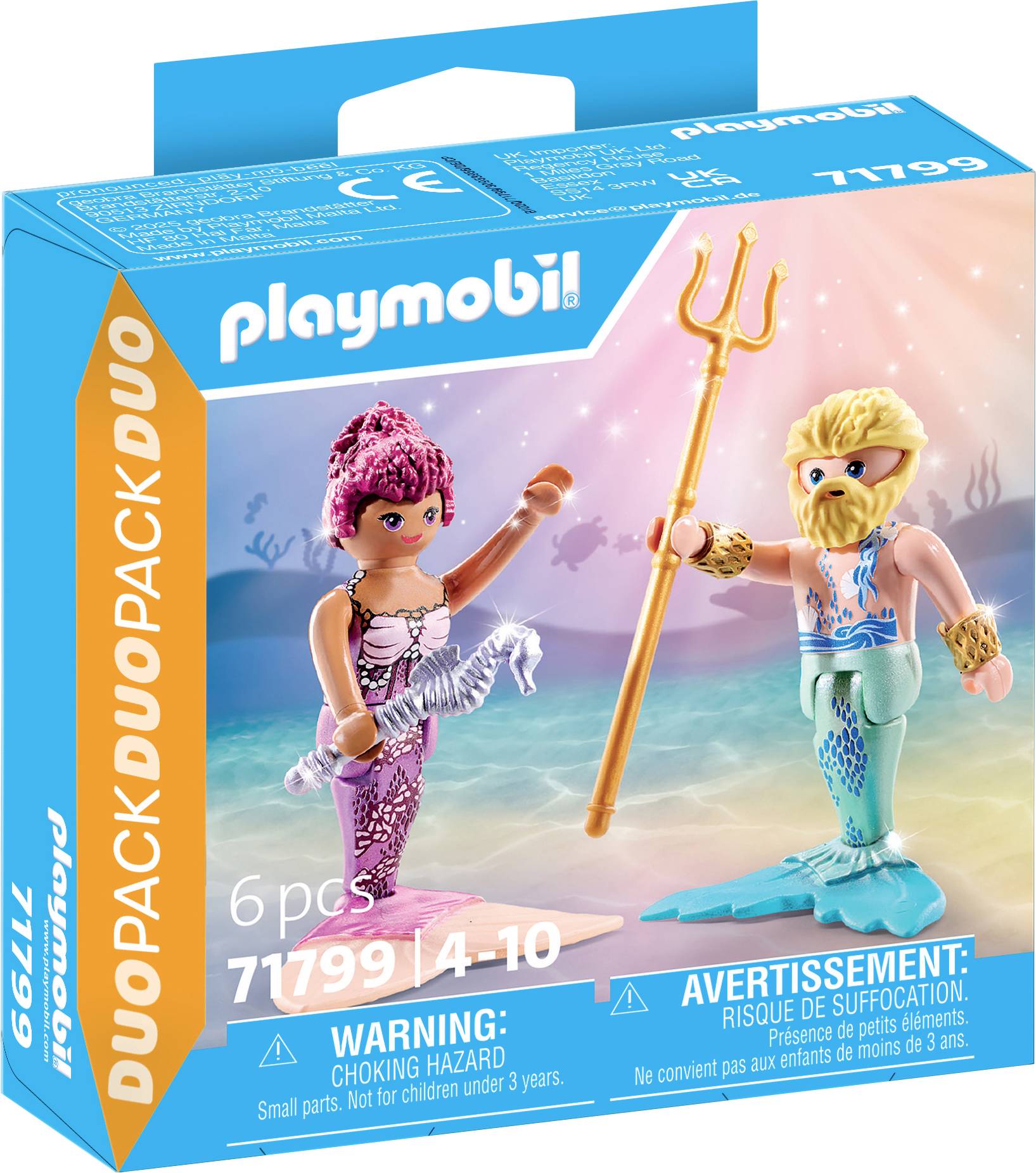 Playmobil® DUOPACK Meerjungfrau und Meermann 71799