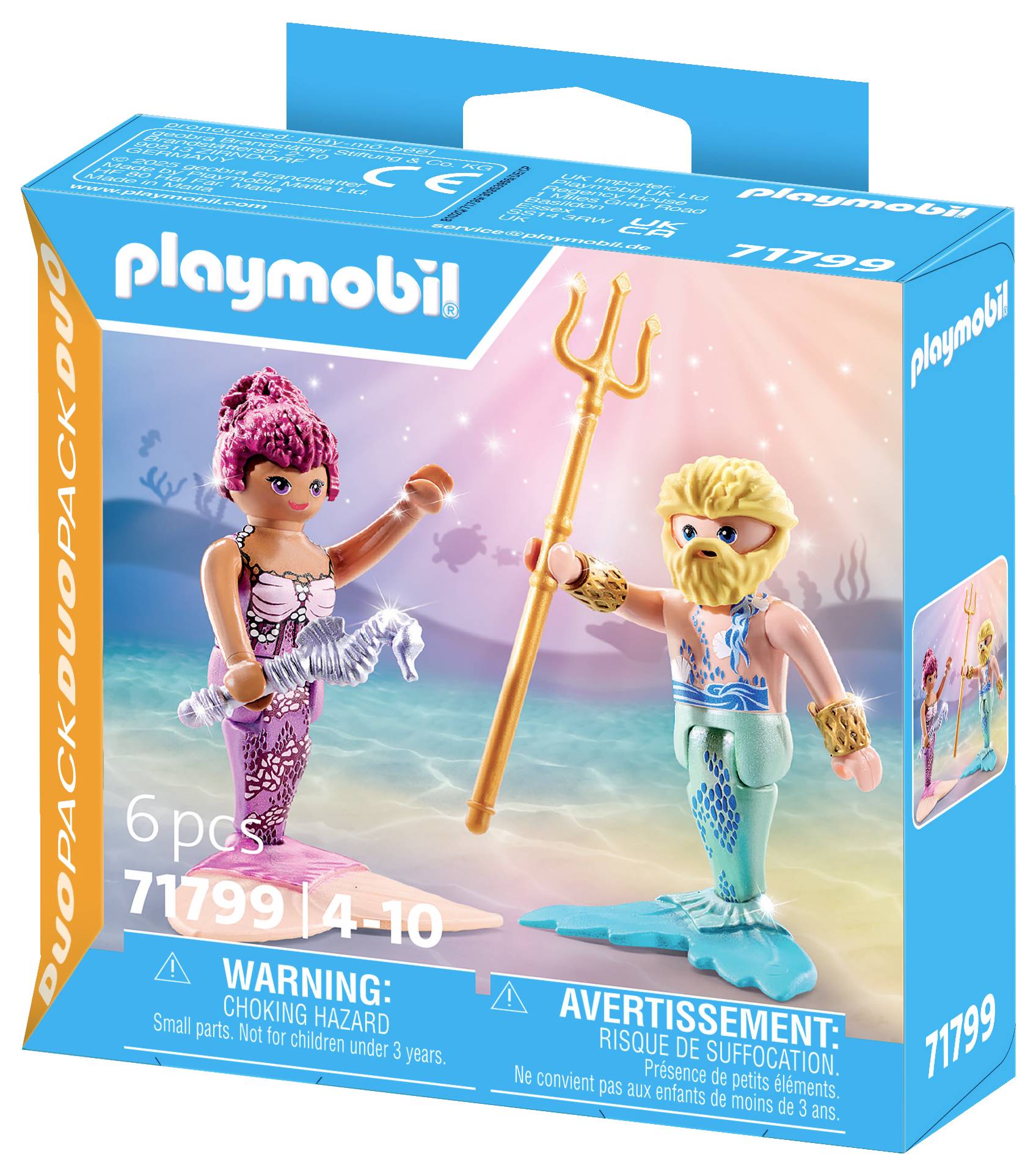 Playmobil® DUOPACK Meerjungfrau und Meermann 71799
