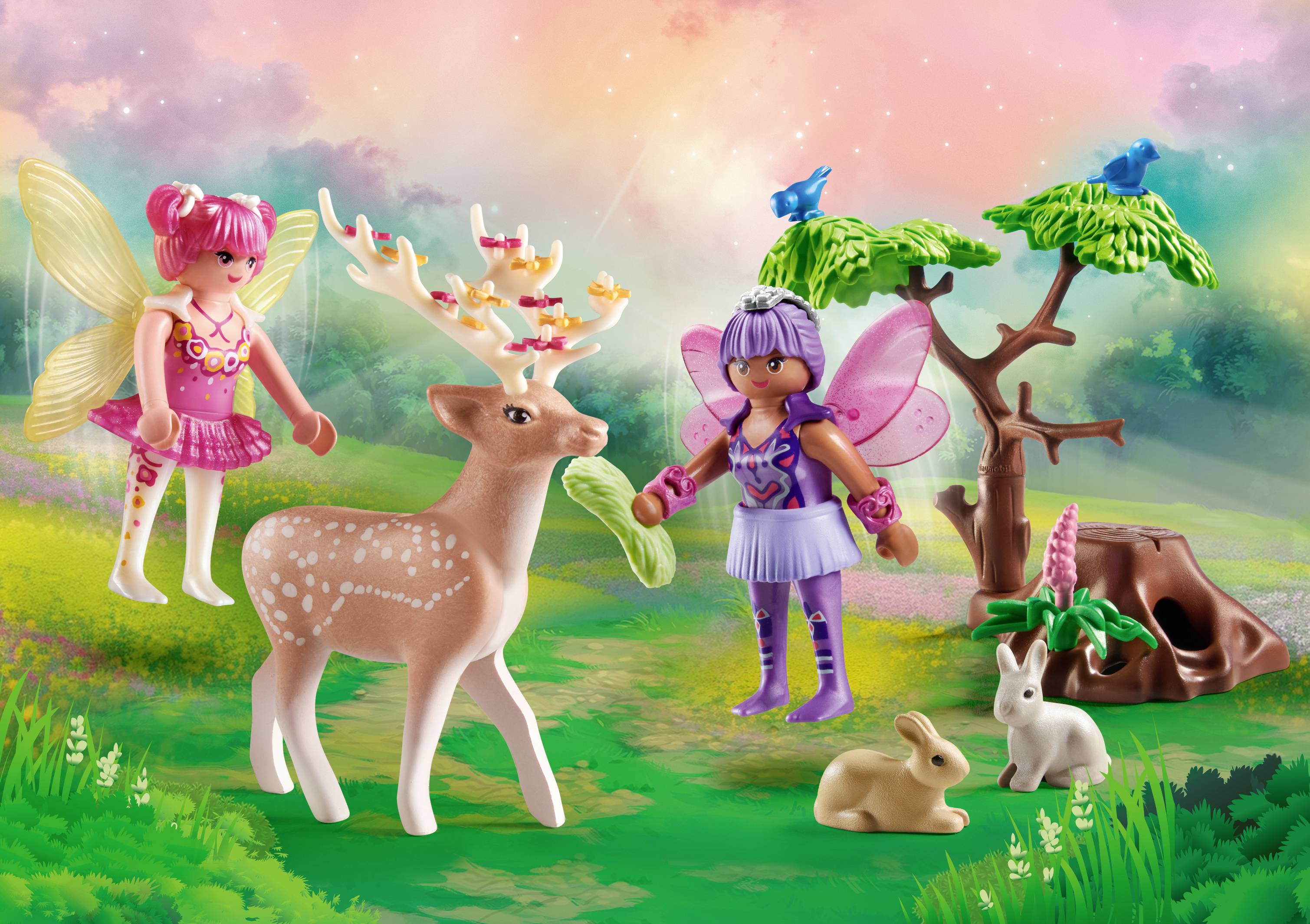 Playmobil® Fairies Feen mit süßen Waldtieren 71800