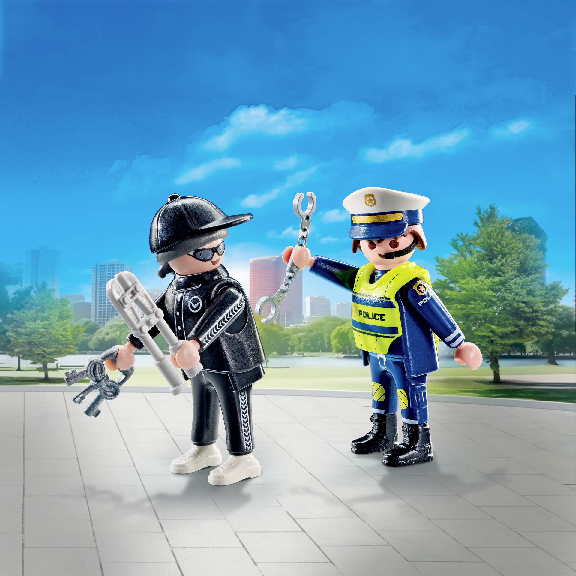 Playmobil® DUOPACK Polizist und Einbrecher 71804