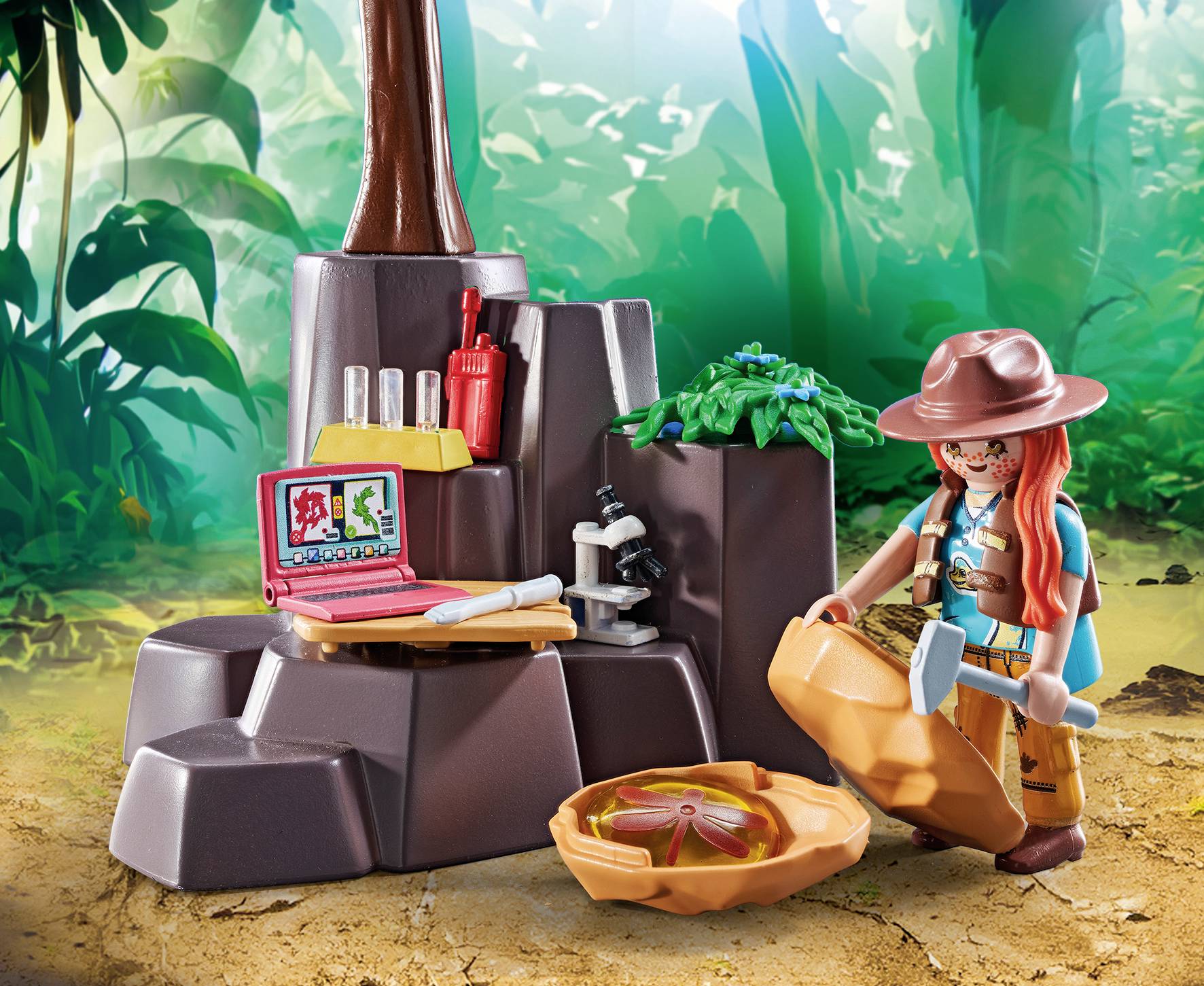 Playmobil® Dinos Brachiosaurus-Begegnung mit Luftkissenboot 71819
