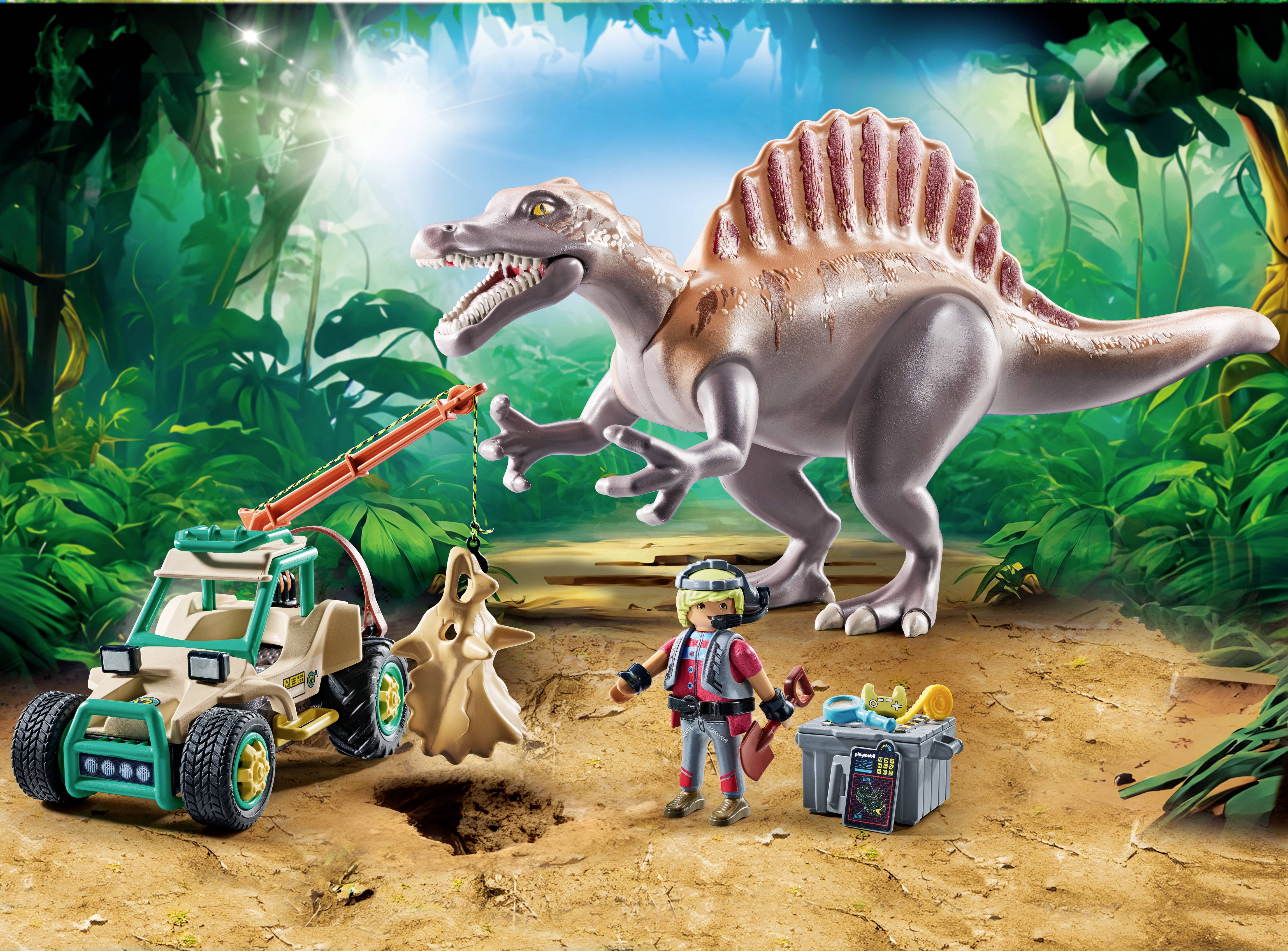 Playmobil® Dinos Spinosaurus-Angriff auf Dino-Ausgrabung 71820