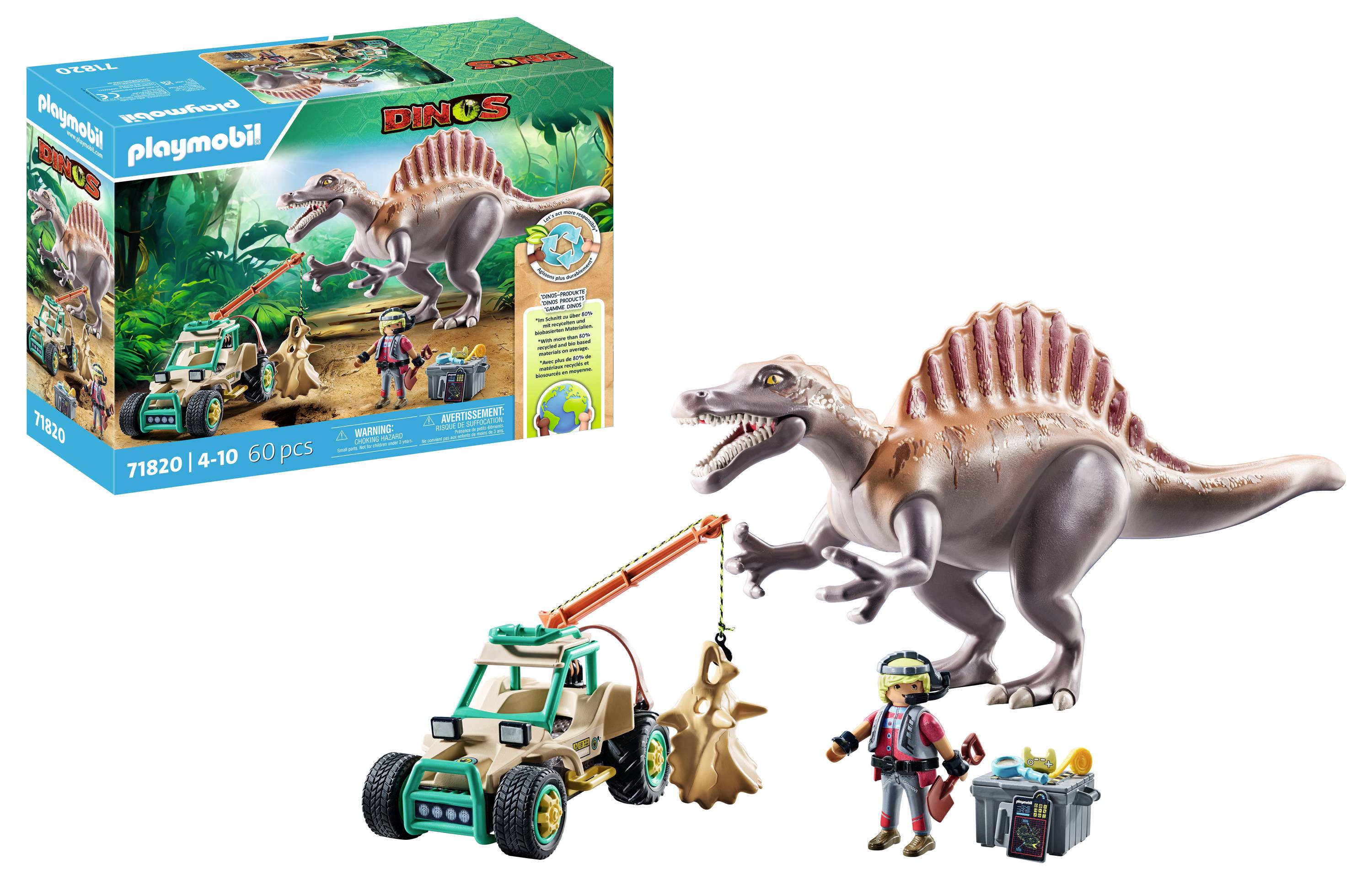 Playmobil® Dinos Spinosaurus-Angriff auf Dino-Ausgrabung 71820