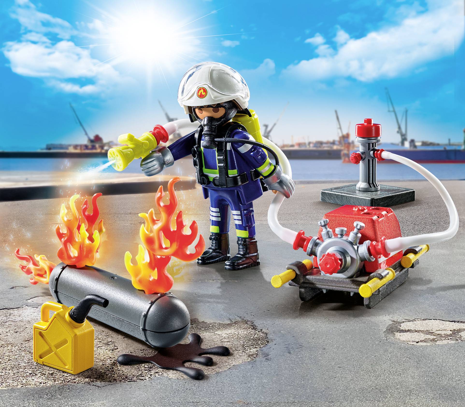 Playmobil® ACT!ON HEROES Löschung eines Gastanks 71826