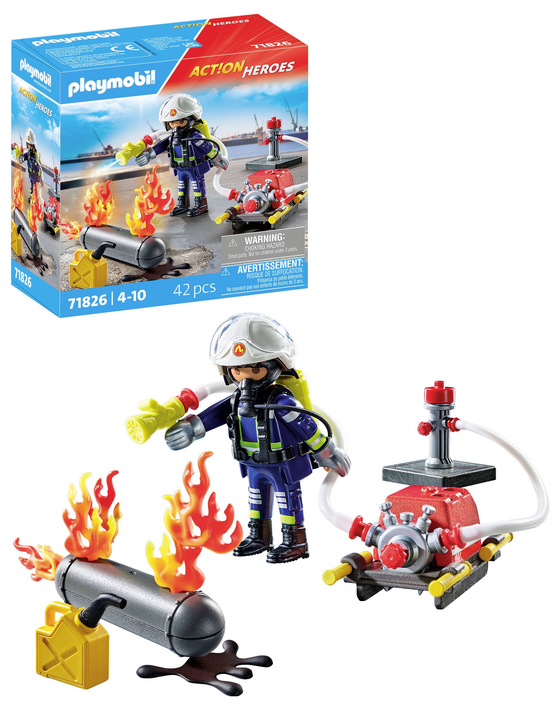 Playmobil® ACT!ON HEROES Löschung eines Gastanks 71826