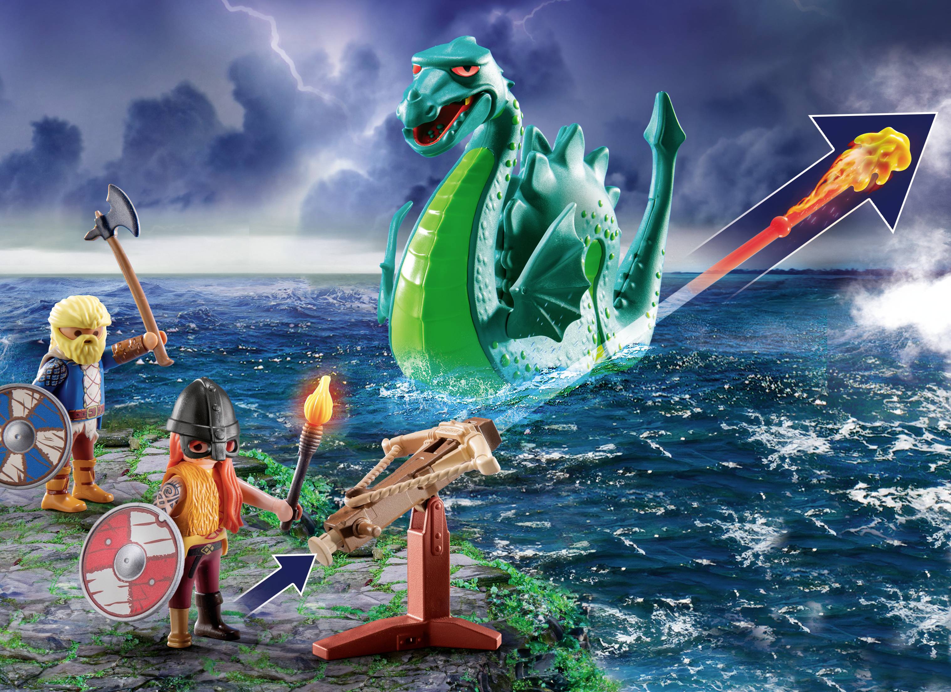 Playmobil® History Wikinger mit Seeungeheuer 71830