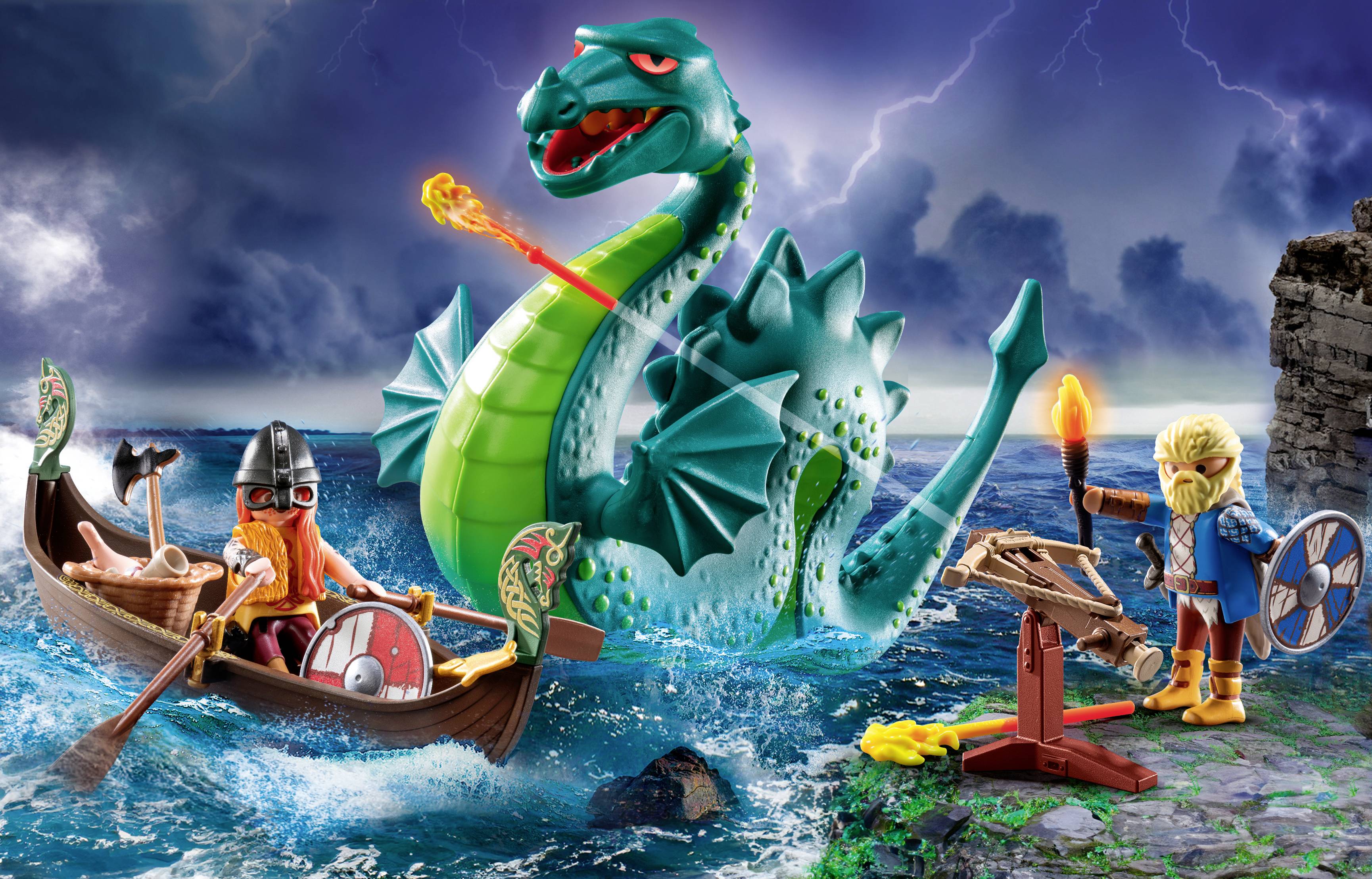 Playmobil® History Wikinger mit Seeungeheuer 71830