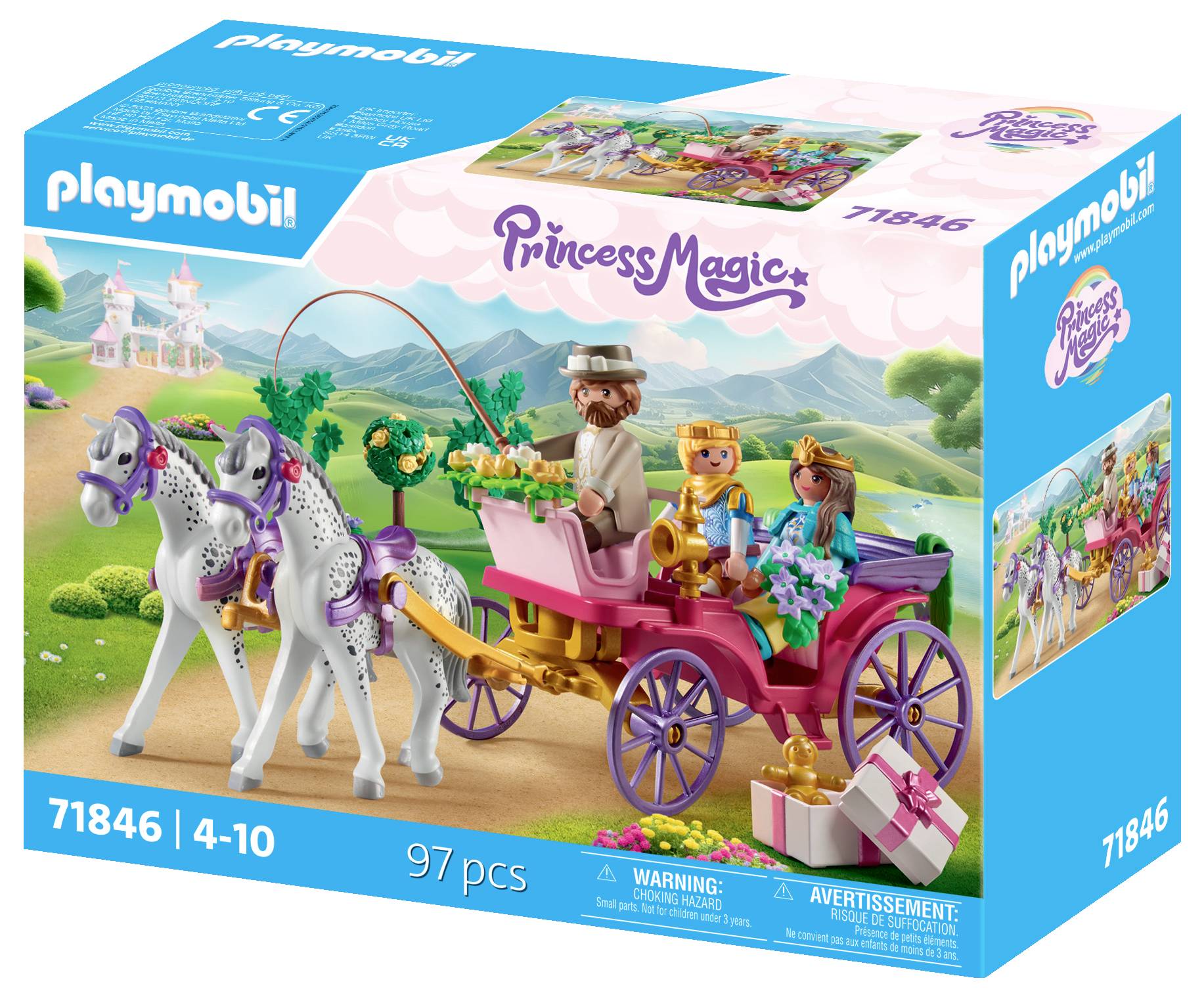 Playmobil® Princess Magic Kutschfahrt mit Prinzessin und Prinz 71846