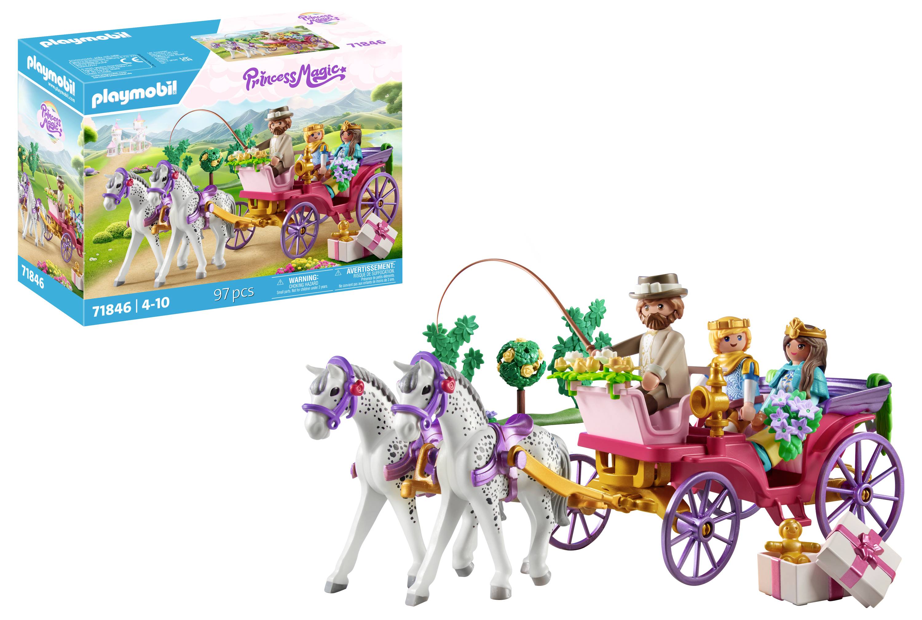 Playmobil® Princess Magic Kutschfahrt mit Prinzessin und Prinz 71846