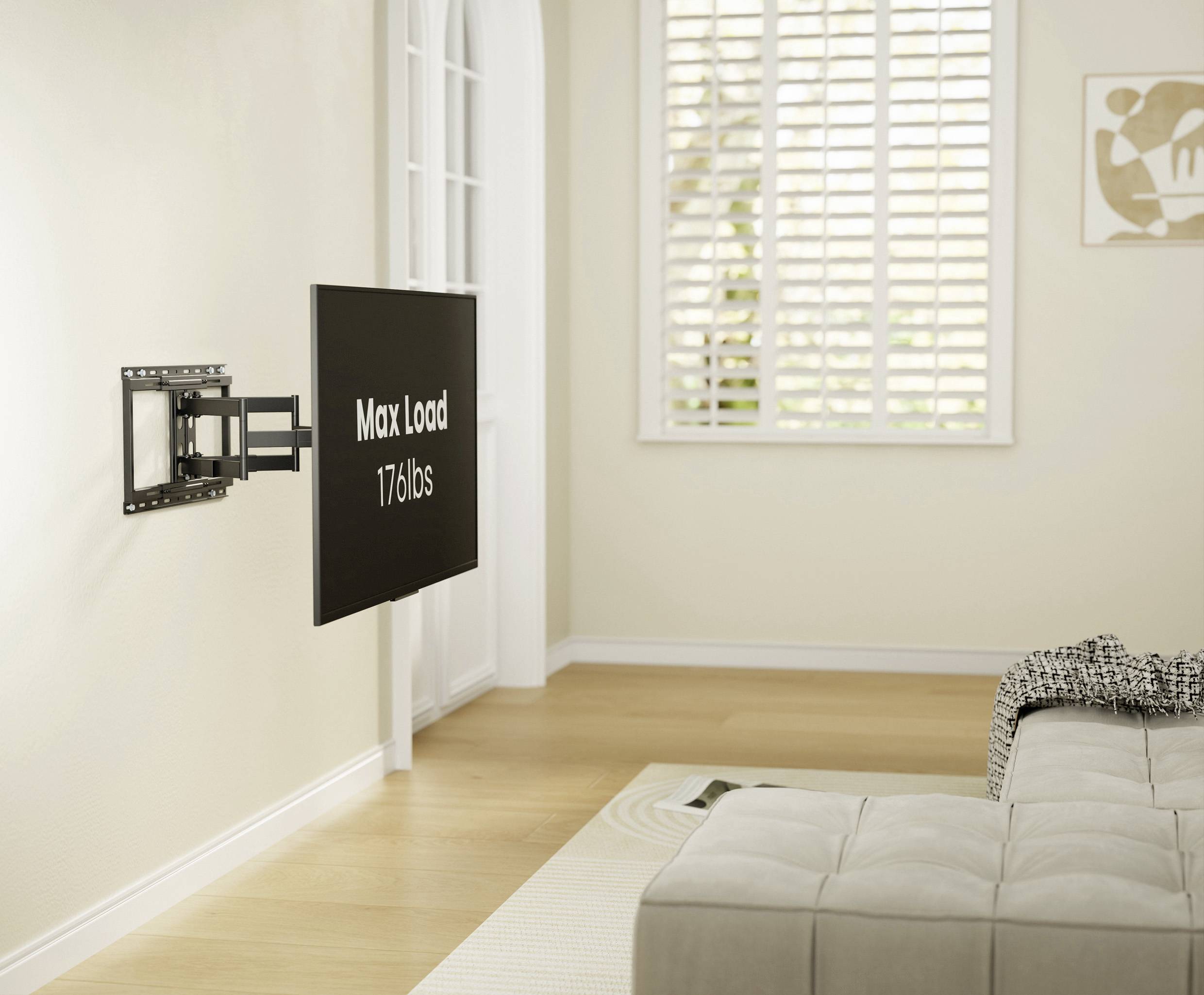 SpeaKa Professional SP-TVM-1200 TV-Wandhalterung 94,0cm (37") - 218,4cm (86”) Ausziehbar, Neigbar+Schwenkbar