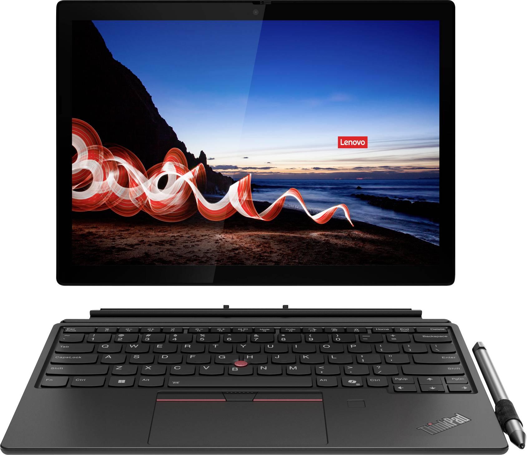 Lenovo Notebook ThinkPad X12 31.2 cm (12.3 Zoll) Full-HD+ Intel® Core™ Ultra 5 134U 16 GB RAM 512 GB SSD Deutsch, QWERTZ Schwarz 21LK001LG