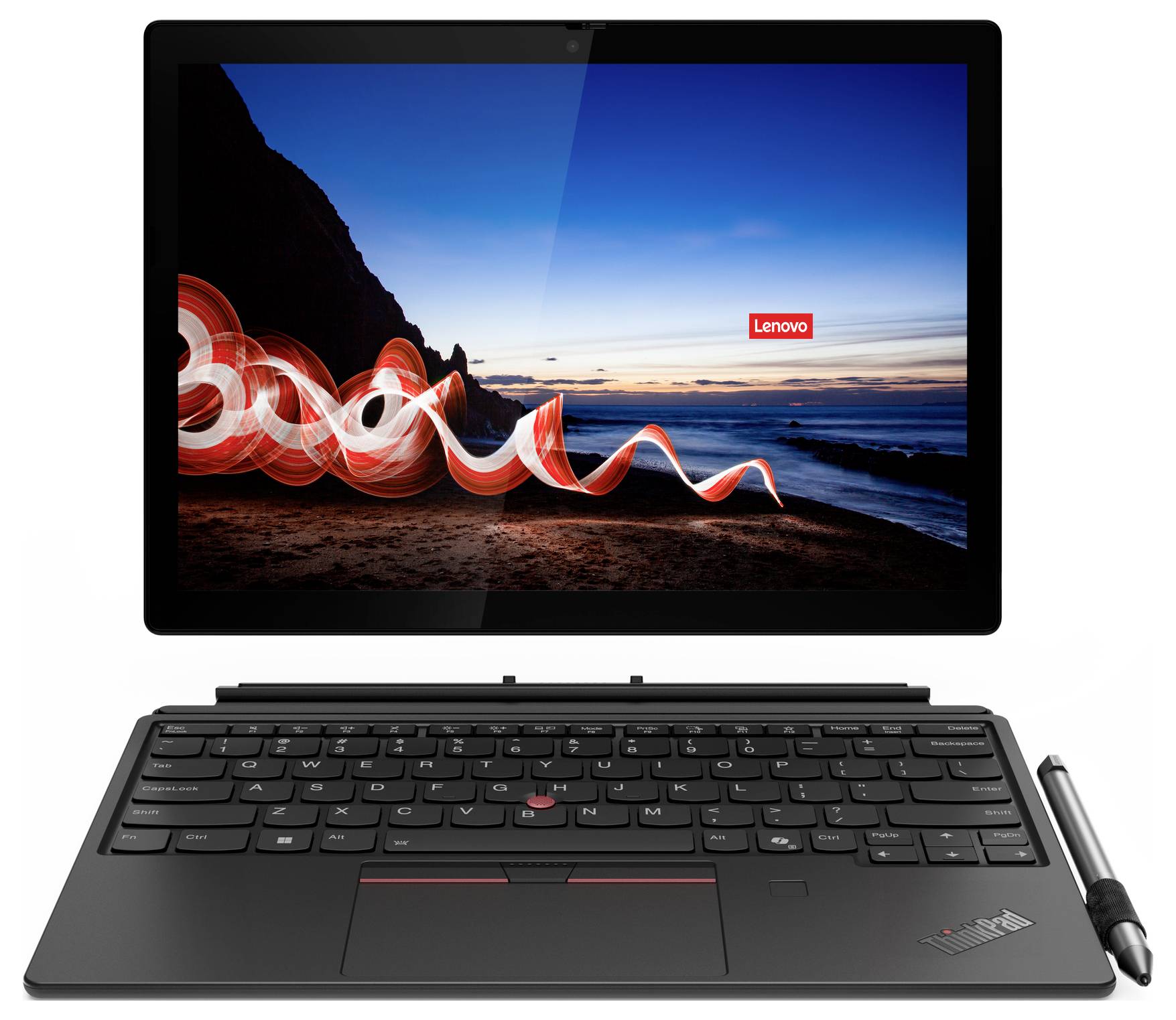 Lenovo Notebook ThinkPad X12 31.2 cm (12.3 Zoll) Full-HD+ Intel® Core™ Ultra 5 134U 16 GB RAM 512 GB SSD Deutsch, QWERTZ Schwarz 21LK001LG
