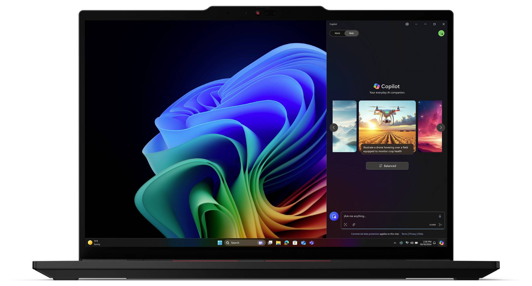 Lenovo Notebook ThinkPad T14s Gen 6 35.6cm (14 Zoll) WUXGA AMD Ryzen 7 Pro 360 32GB RAM 1TB SSD Deutsch, QWERTZ Schwarz 21M1000C