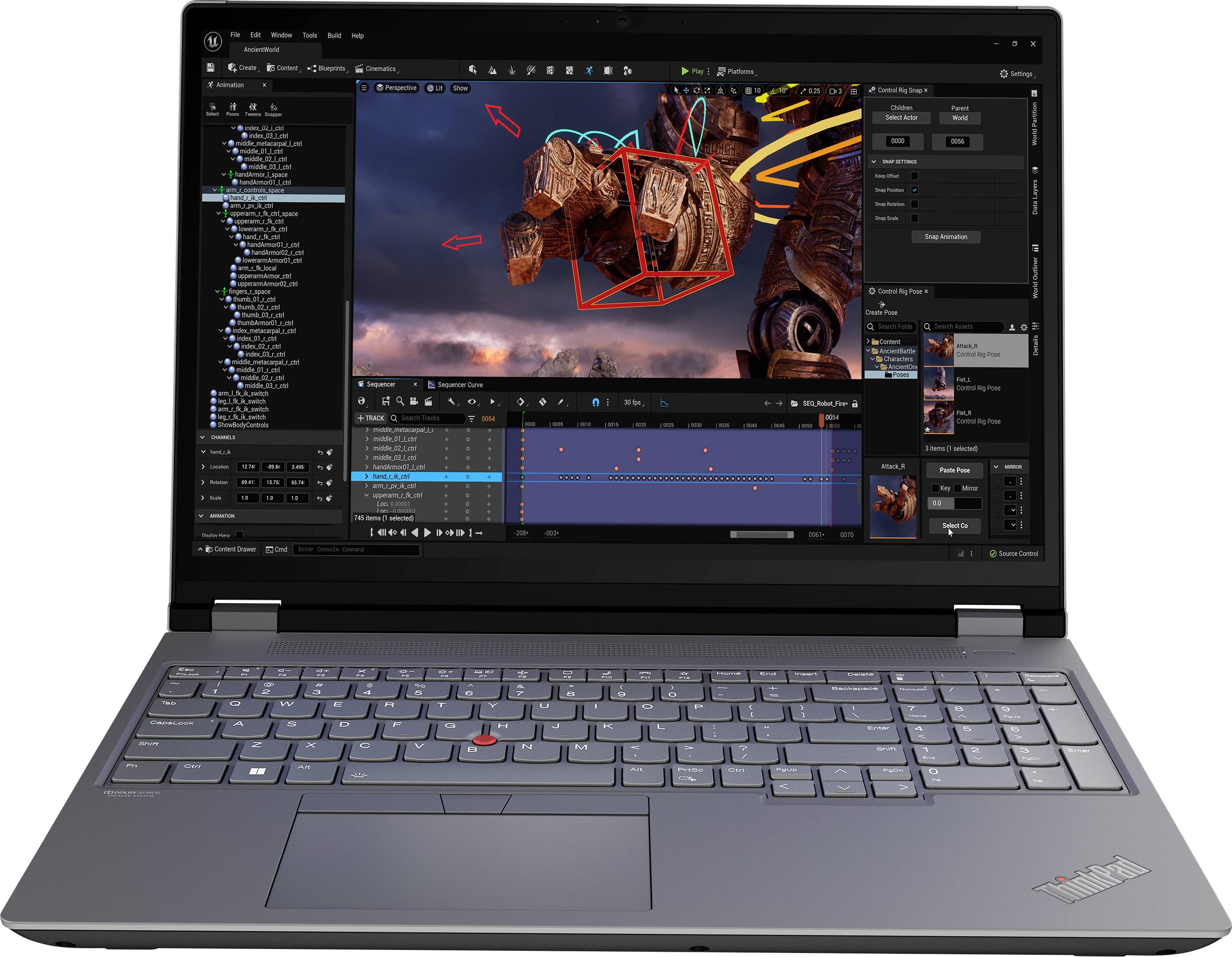 Lenovo Workstation Notebook ThinkPad P16 G2 40.6 cm (16 Zoll) WQUXGA Intel® Core™ i9 i9-13980HX 96 GB RAM 2 TB SSD Deutsch, QWERTZ Schwarz