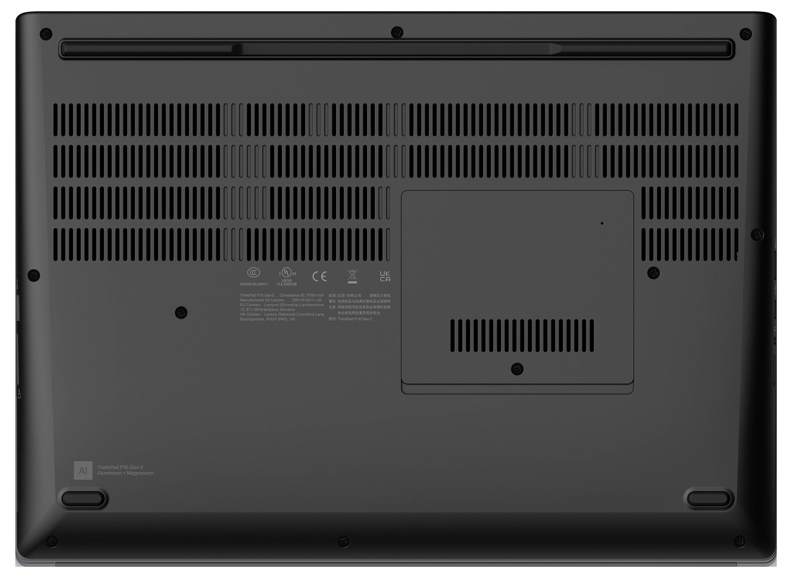 Lenovo Workstation Notebook ThinkPad P16 G2 40.6 cm (16 Zoll) WQUXGA Intel® Core™ i9 i9-13980HX 96 GB RAM 2 TB SSD Deutsch, QWERTZ Schwarz