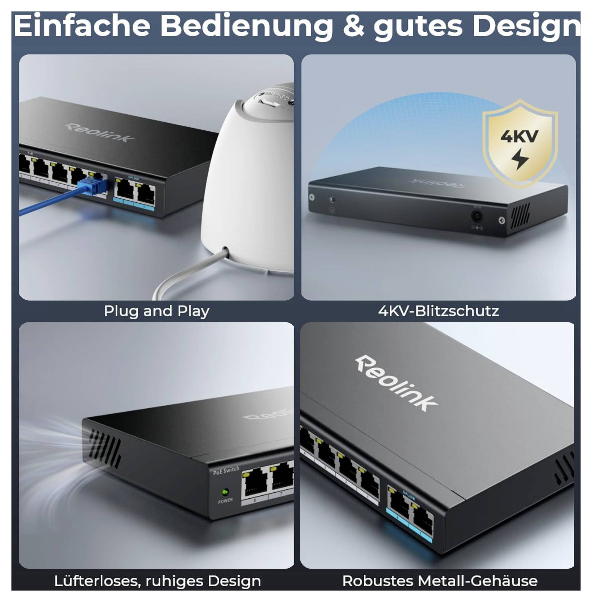 Reolink RLA-PS1 PoE Switch