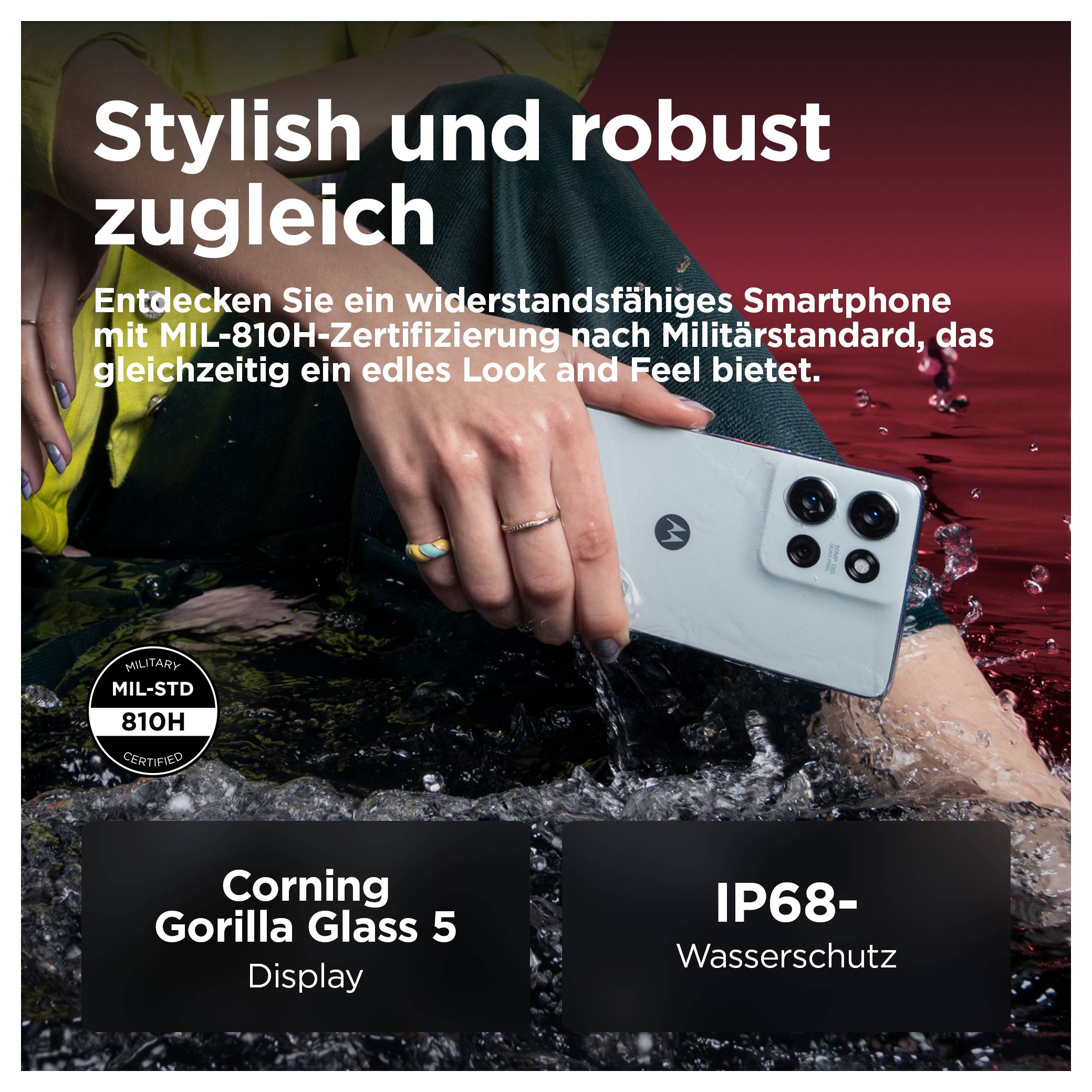 OSRAM LED Fahrradset Compact 50 – Verpackung mit hellem Fahrradscheinwerfer und Rücklicht mit Hauptmerkmalen wie 50 Lux Helligkeit und 14 Stunden Laufzeit.