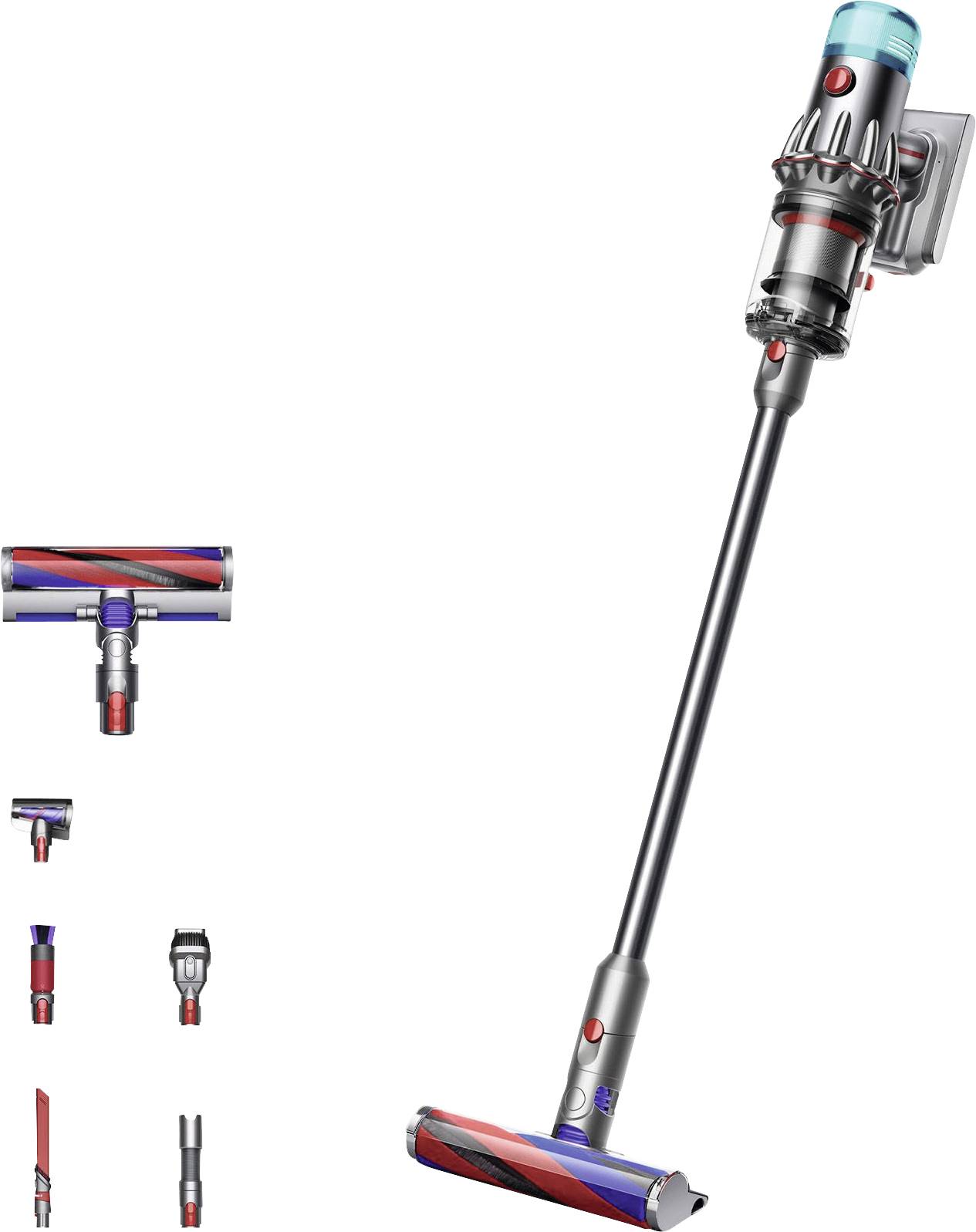 Dyson V12 Origin Nickel 492711-01 Akku-Zyklon-Staubsauger 230V Beutellos, inkl. Akku, inkl. Ladegerät, motorbetriebene Saugbürste