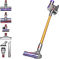 Dyson V8 Absolute Silber-Gelb 476547-01 Akku-Zyklon-Staubsauger 21.6V inkl. Ladegerät, Zyklon-Technik, inkl. Akku, Beutellos Dyson V8 Absolute Silber-Gelb 476547-01 Akku-Zyklon-Staubsauger 21.6V inkl. Ladegerät, Zyklon-Technik, inkl. Akku, Beutellos