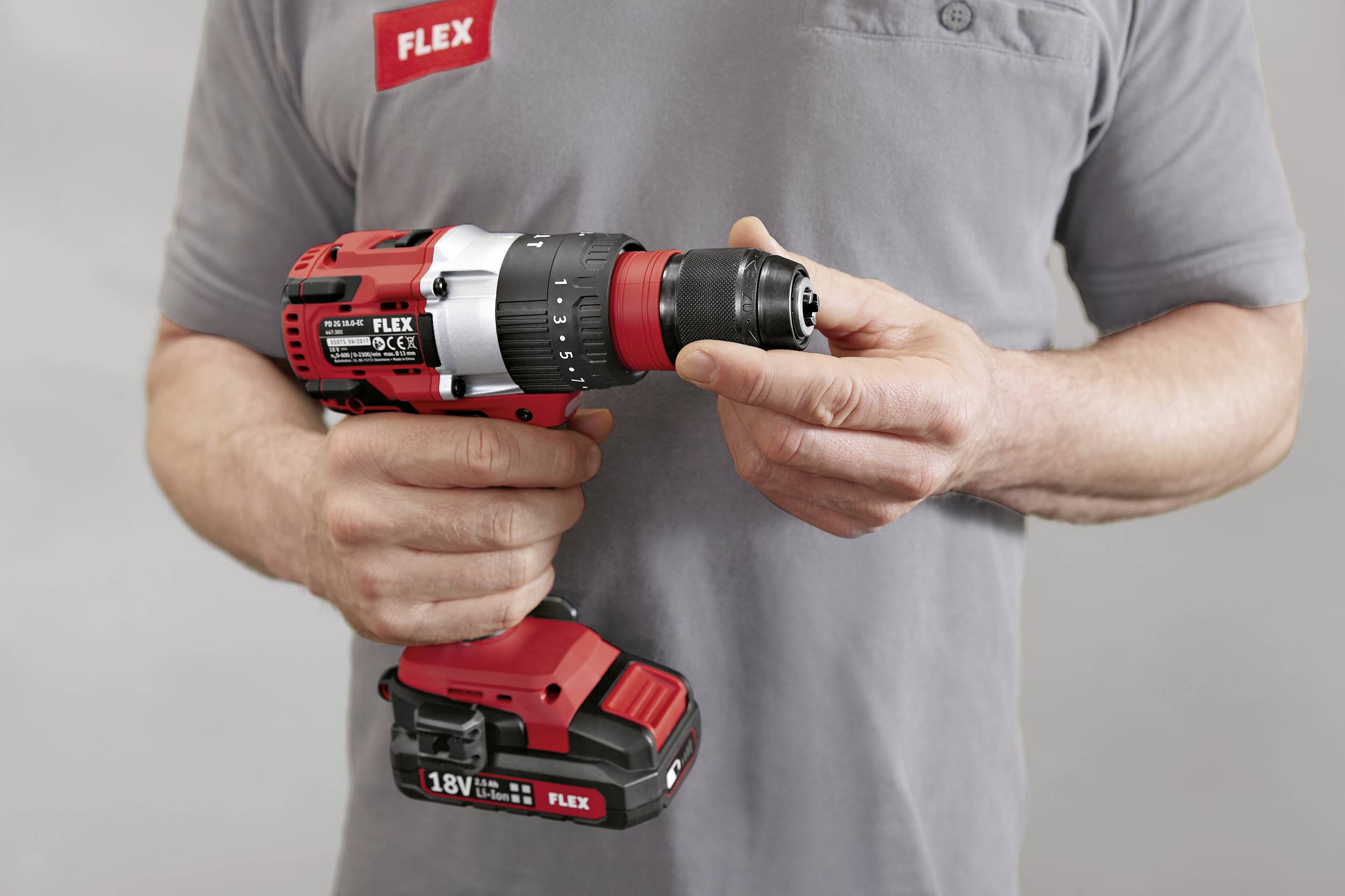 Flex PD 2G 18.0-EC C 24-Gang-Akku-Schlagbohrschrauber ohne Akku