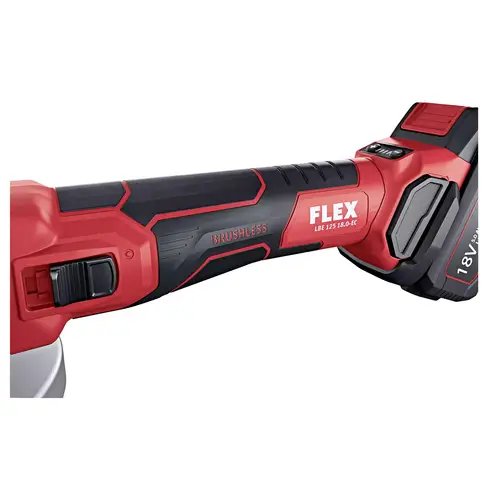 Flex LBE 125 18.0-EC C 499285 Akku-Winkelschleifer 125mm ohne Akku 2.5 Ah, 5 Ah, 8Ah Flex LBE 125 18.0-EC C 499285 Akku-Winkelschleifer 125mm ohne Akku 2.5 Ah, 5 Ah, 8Ah