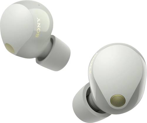 Sony WF-1000XM5 HiFi In Ear Kopfhörer Bluetooth® Stereo Silber Noise Cancelling Wasserabweisend