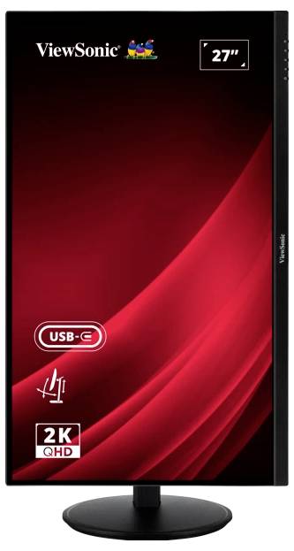 Viewsonic VG2709-2K-MHDU-2 LED-Monitor EEK F (A - G) 68.6 cm (27 Zoll) 2560 x 1440 Pixel 16:9 4 ms HDMI®, DisplayPort, Audio, stereo (3.5 mm Klinke)