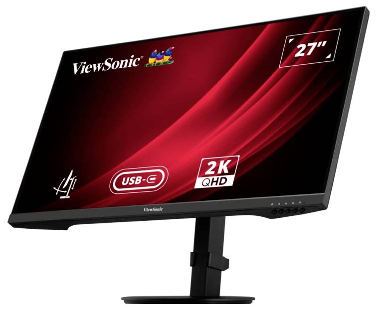 Viewsonic VG2709-2K-MHDU-2 LED-Monitor EEK F (A - G) 68.6 cm (27 Zoll) 2560 x 1440 Pixel 16:9 4 ms HDMI®, DisplayPort, Audio, stereo (3.5 mm Klinke)