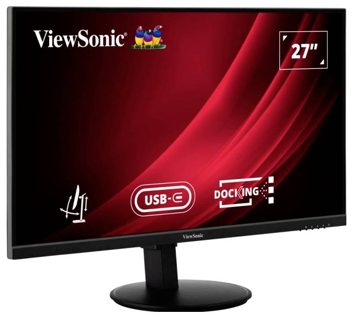 Viewsonic VG2709U-2K LED-Monitor EEK F (A - G) 68.6 cm (27 Zoll) 2560 x 1440 Pixel 16:9 4 ms HDMI®, DisplayPort, Audio, stereo (3.5 mm Klinke), USB-