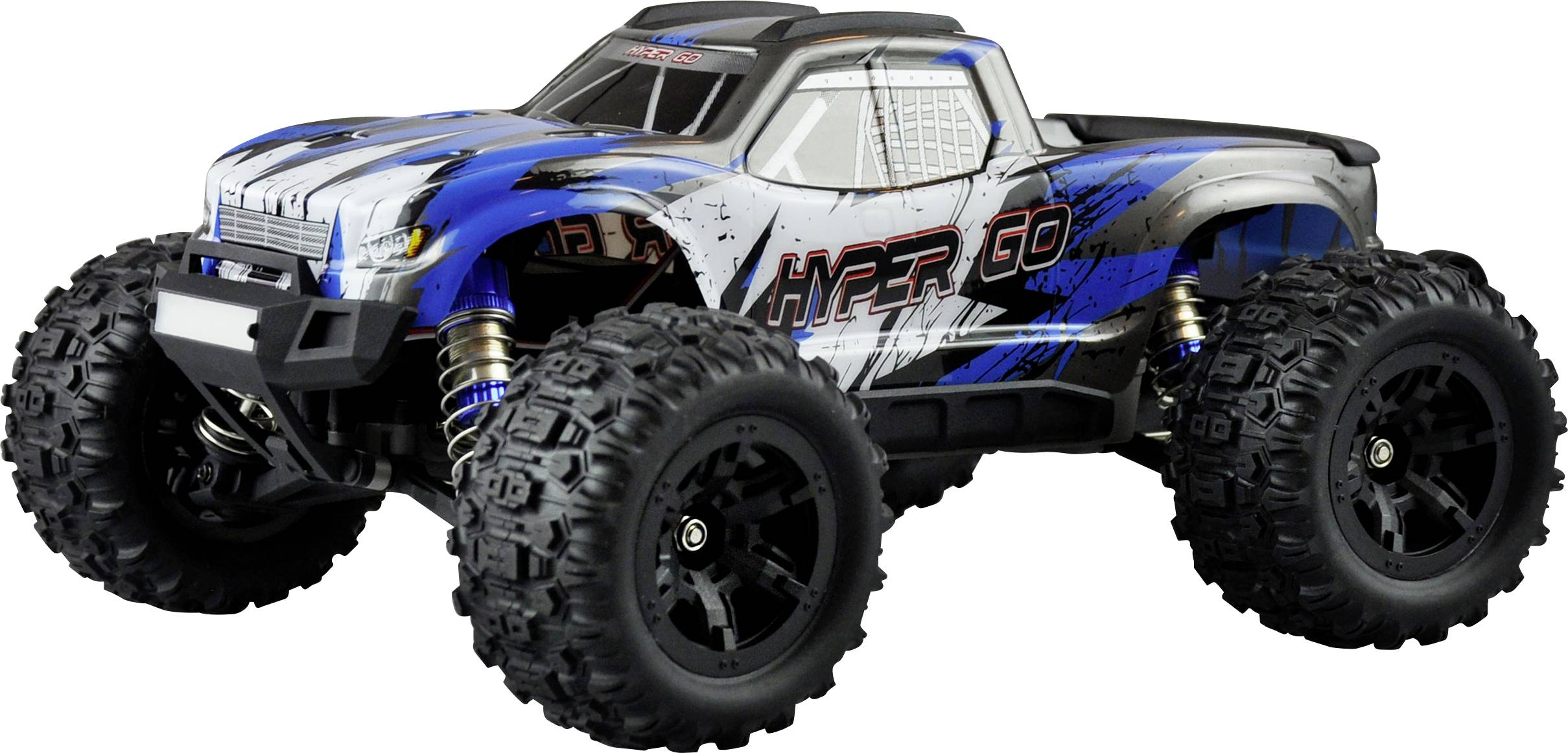 Amewi Hyper GO Advanced Go Blau Brushed 1:16 RC Modellauto Elektro Monstertruck RtR 2,4GHz