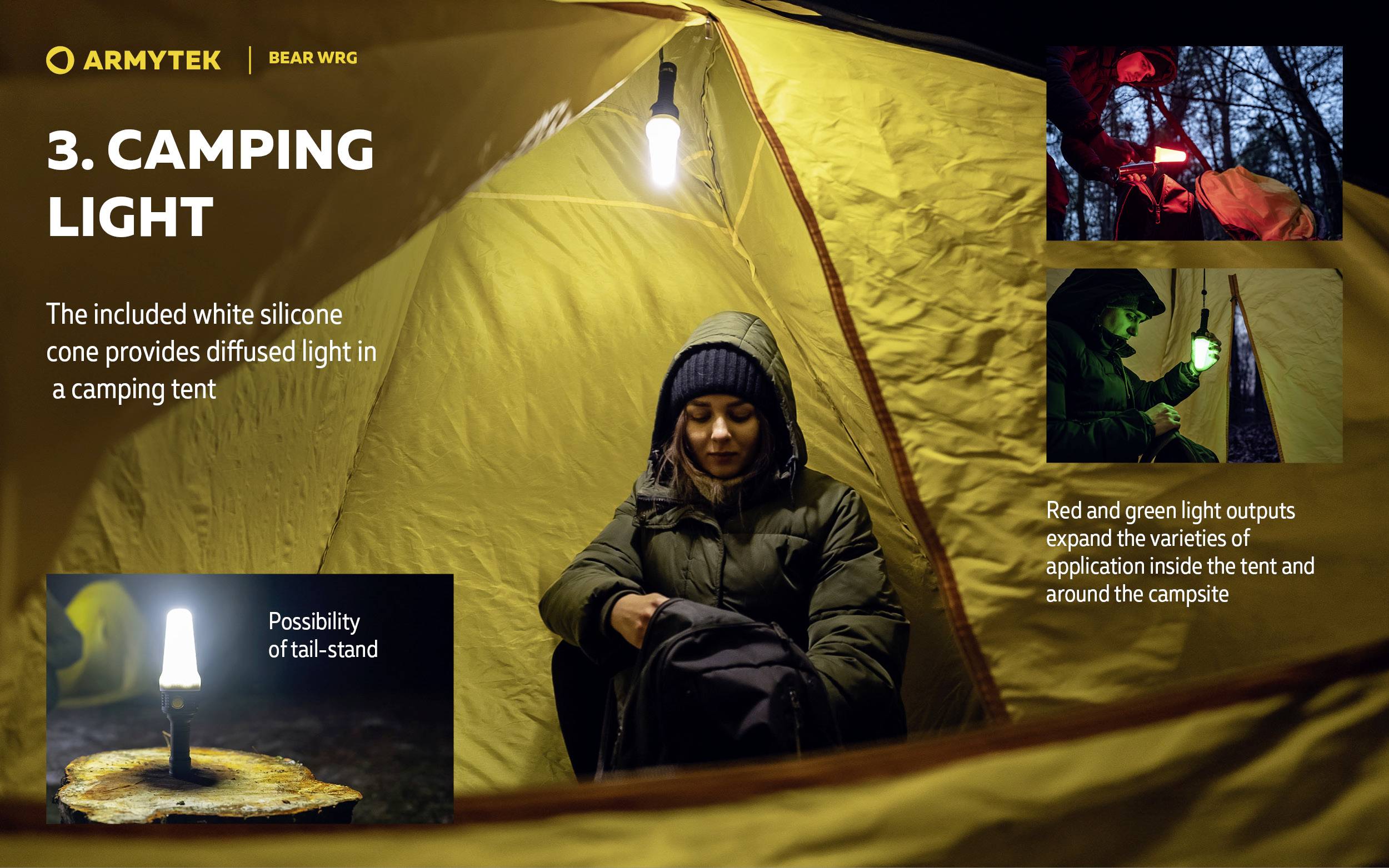 ArmyTek Bear LED Taschenlampe akkubetrieben 1500lm 135g