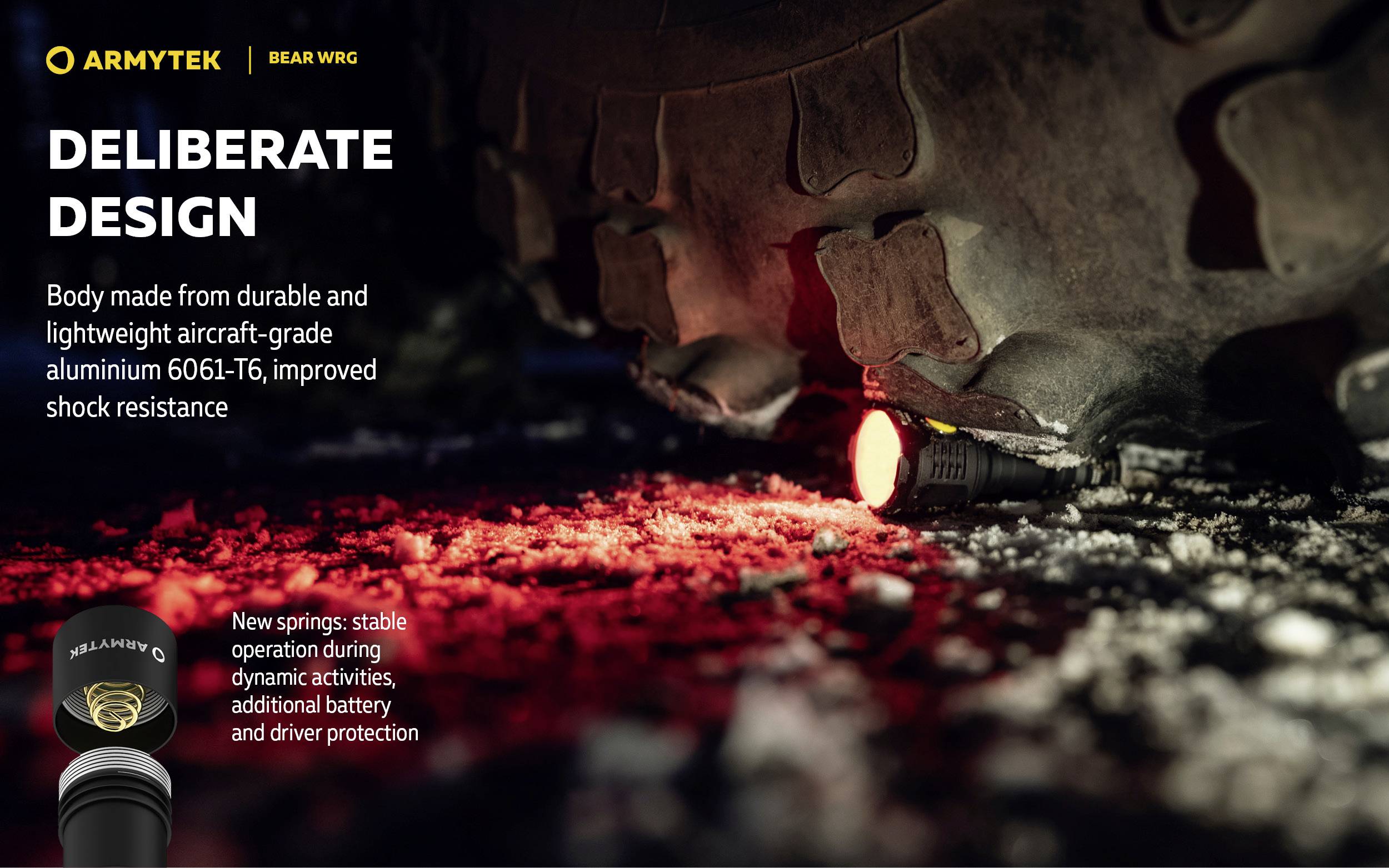 ArmyTek Bear LED Taschenlampe akkubetrieben 1500 lm 135 g