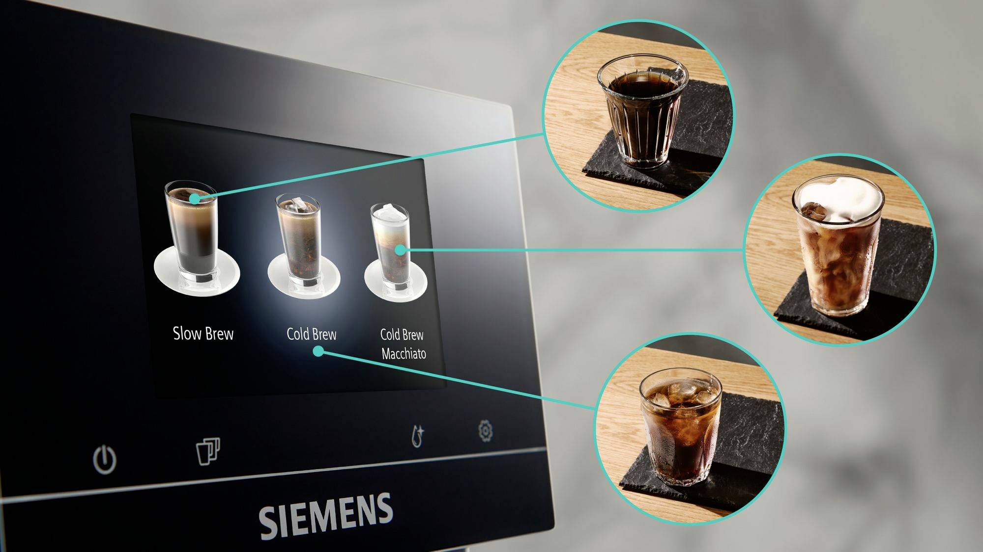 Siemens Hausgeräte EQ700 classic TP715D01 Kaffeevollautomat Schwarz, Silber