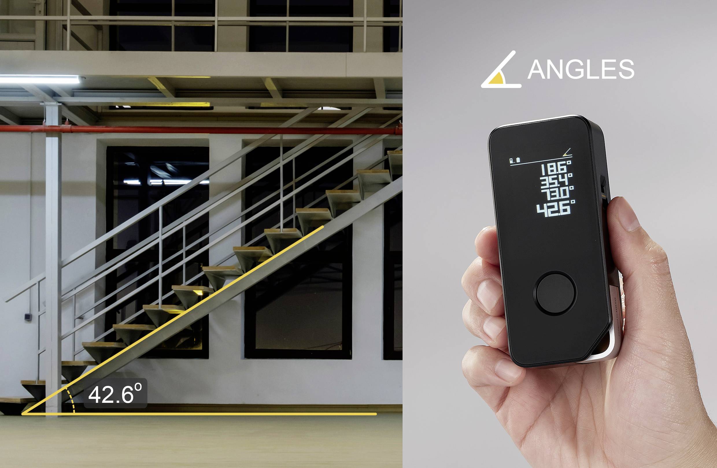 HOTO PRO Laser-Entfernungsmesser Bluetooth 50 m