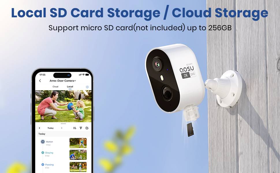 Aosu C7L AOS-C7L2.WAEU01000 WLAN IP Überwachungskamera 2304 x 1296 Pixel