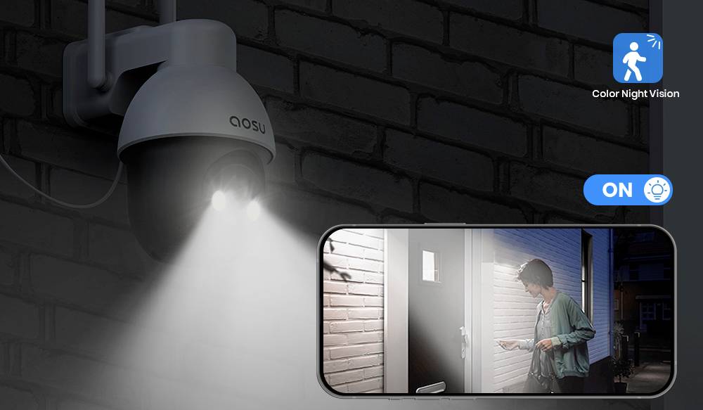 Aosu C9L AOS-C9L2.WAEU01000 WLAN IP Überwachungskamera 2304 x 1296 Pixel