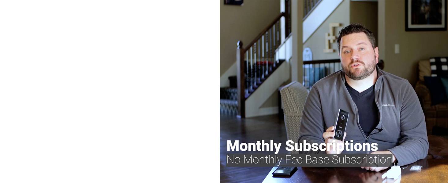 Aosu V8P Video-Türsprechanlage WLAN Komplett-Set 1 Stück Grau, Weiß