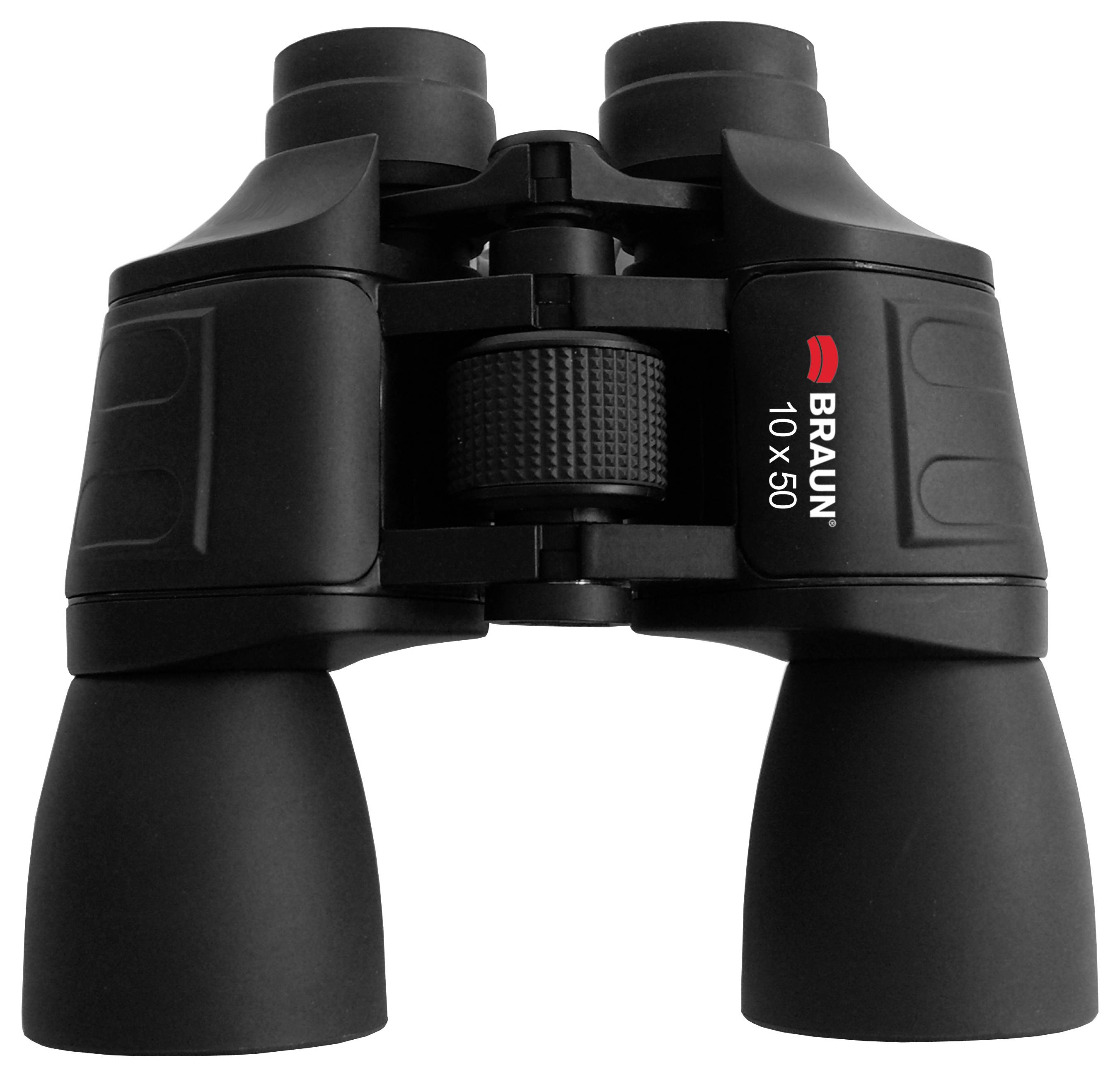 Braun Phototechnik Fernglas 20166 10 x 50mm Porro Schwarz 20166