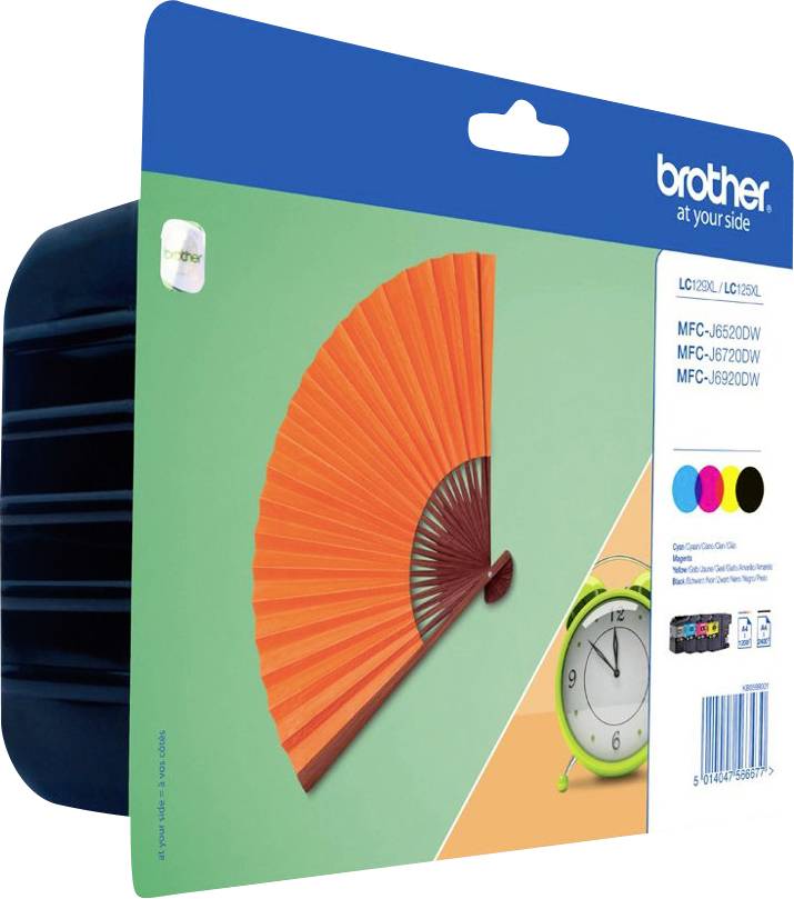 Brother Druckerpatrone LC129XL Original Kombi-Pack Schwarz, Cyan, Magenta, Gelb LC129XLVALBP