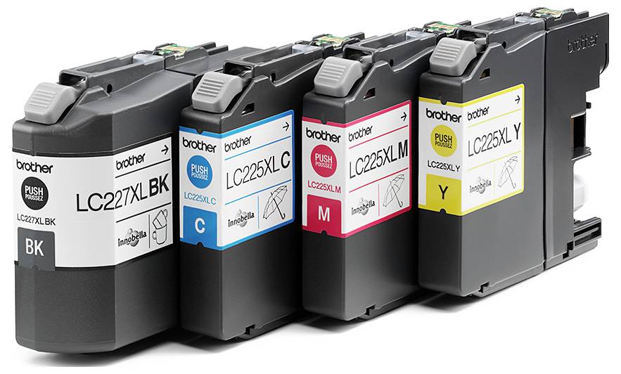 Brother Druckerpatrone LC227XLVALBP Original Kombi-Pack Schwarz, Cyan, Magenta, Gelb LC227XLVALBP
