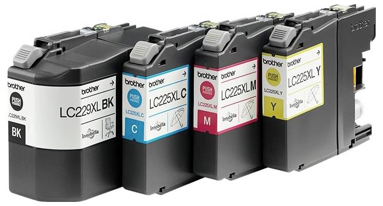 Brother Druckerpatrone LC229XLVALBP Original Kombi-Pack Schwarz, Cyan, Magenta, Gelb LC229XLVALBP
