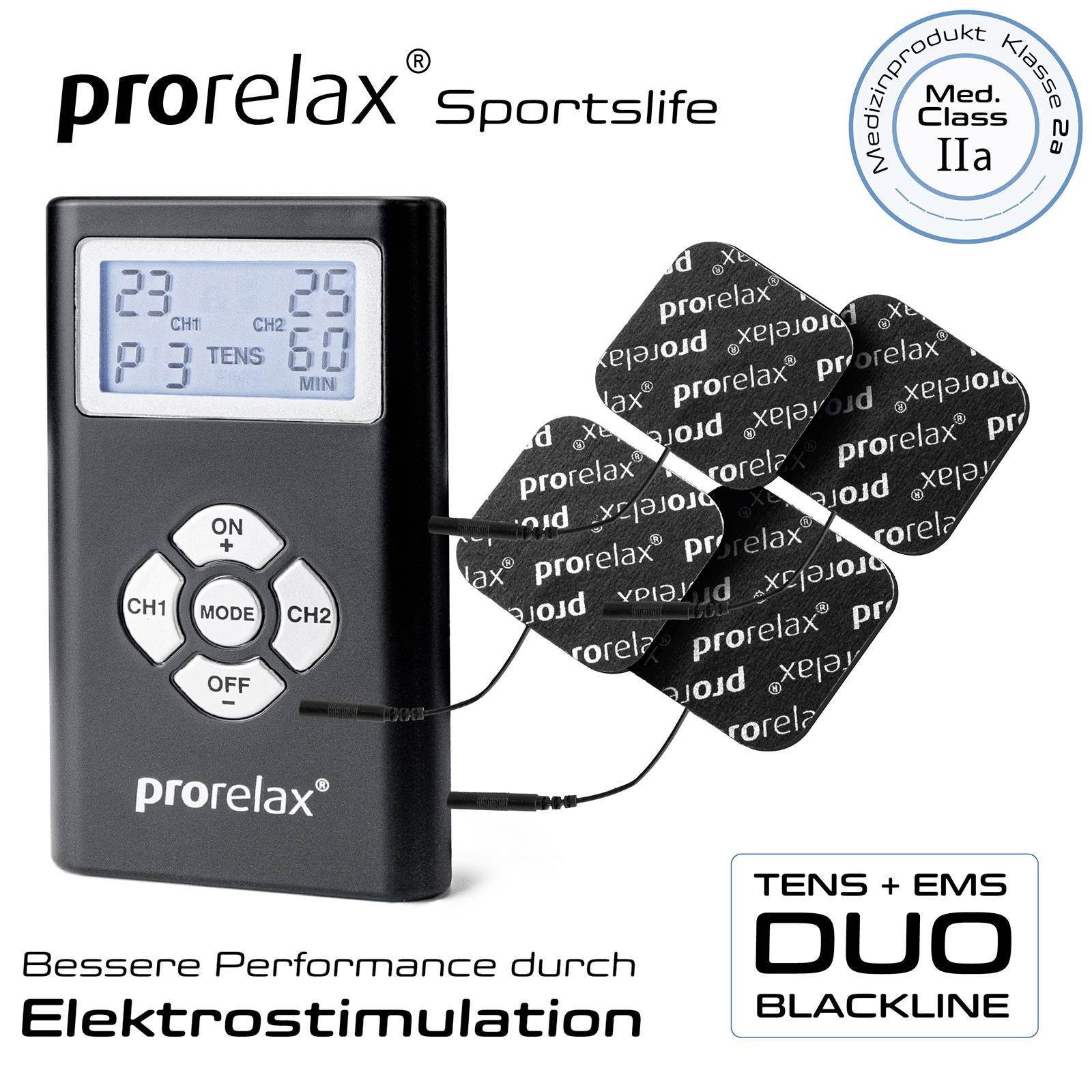 Prorelax Blackline Elektrostimulationsgerät
