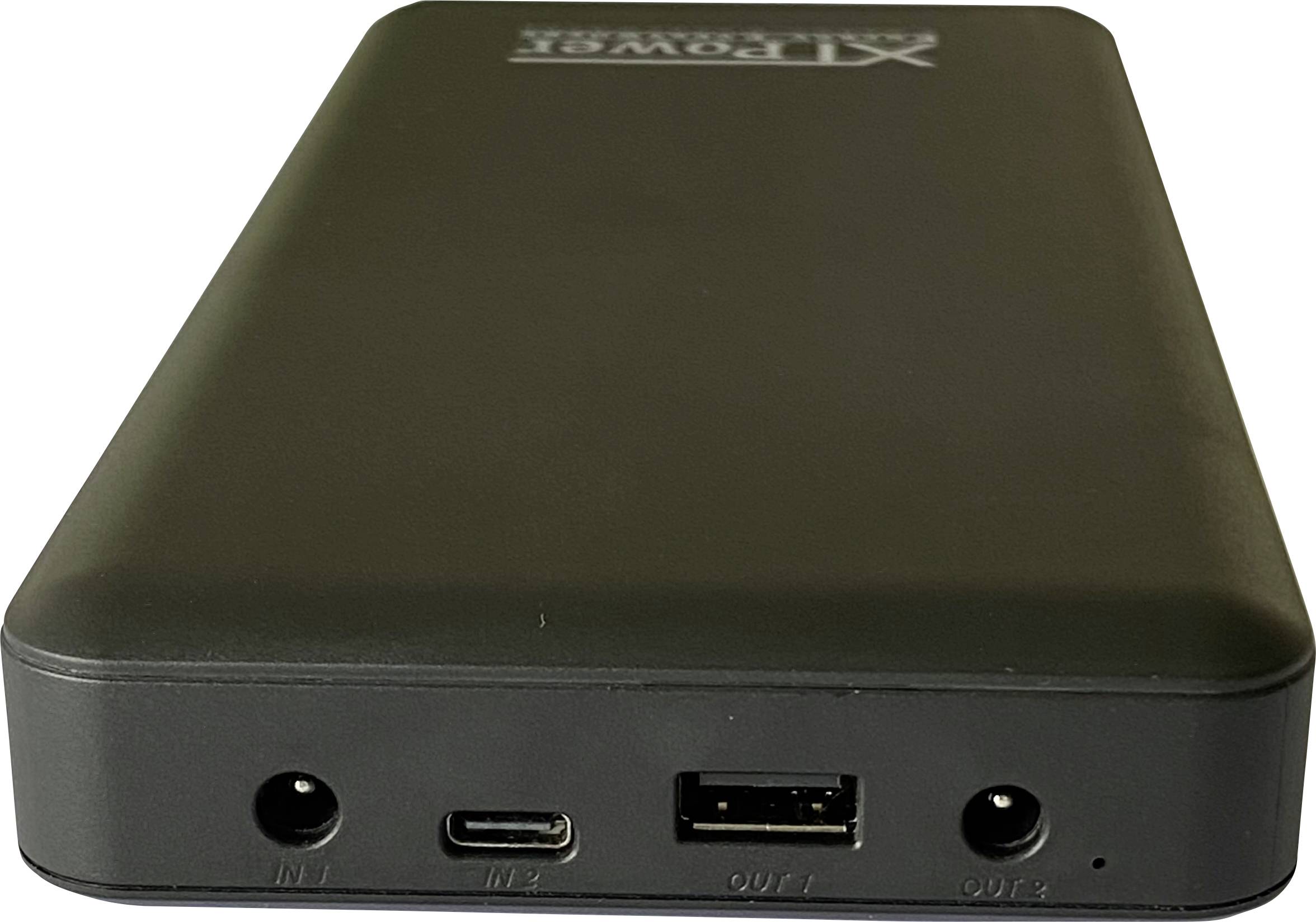 Jauch Quartz XT-40000 DC PA Powerbank 39200 mAh Quick Charge 3.0, USB PD Li-Ion Schwarz