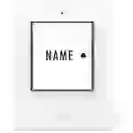M-e modern-electronics 41430 Klingeltaster beleuchtet, mit Namensschild Weiß M-e modern-electronics 41430 Klingeltaster beleuchtet, mit Namensschild Weiß