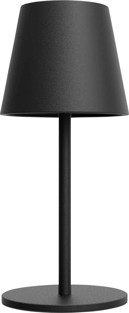 M-e modern-electronics LUNA-80 S 41436 Akku-Tischlampe LED LED fest eingebaut 3W Schwarz